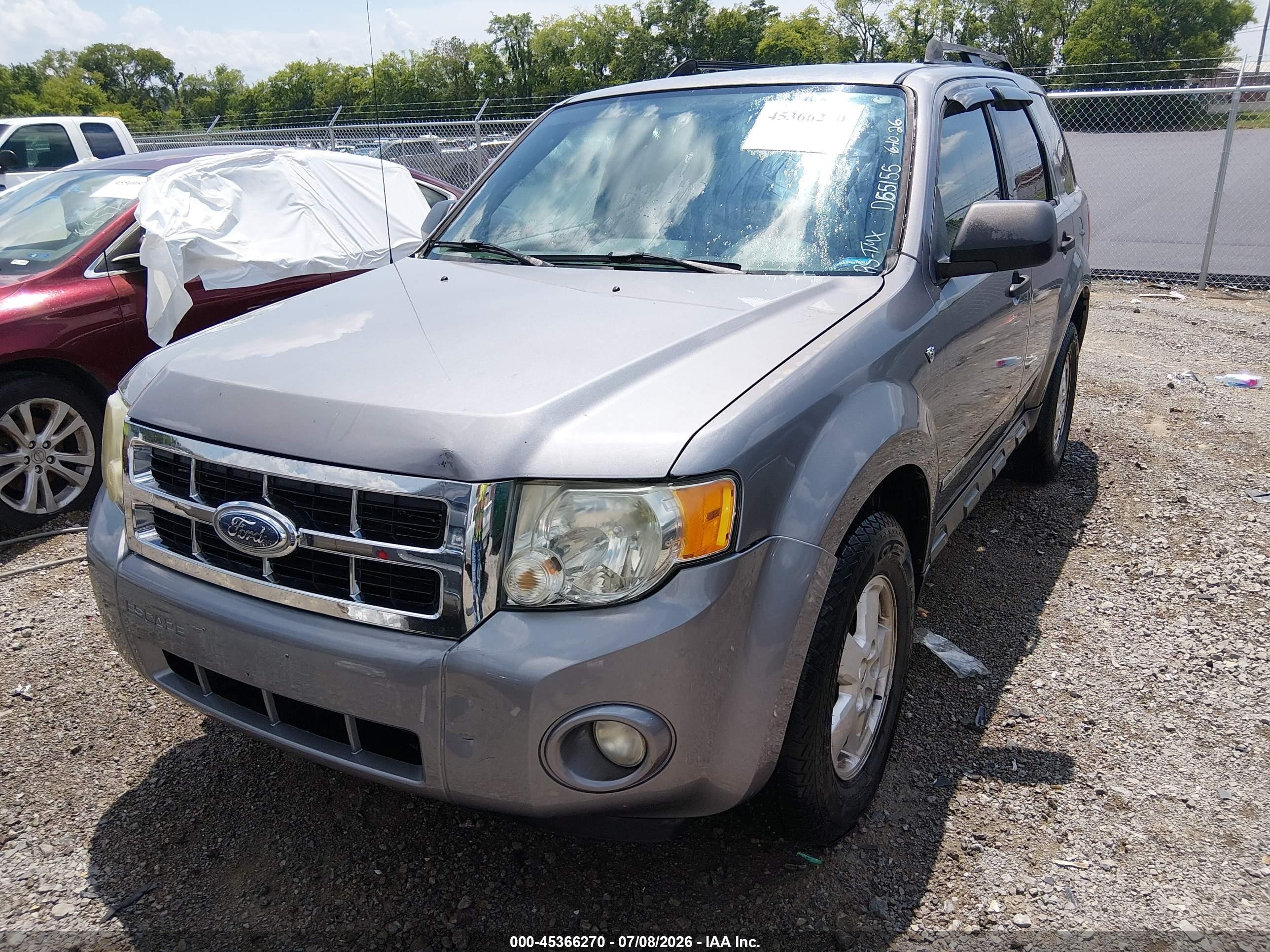 2008 Ford Escape Xlt Серый vin: 1FMCU03188KD65155