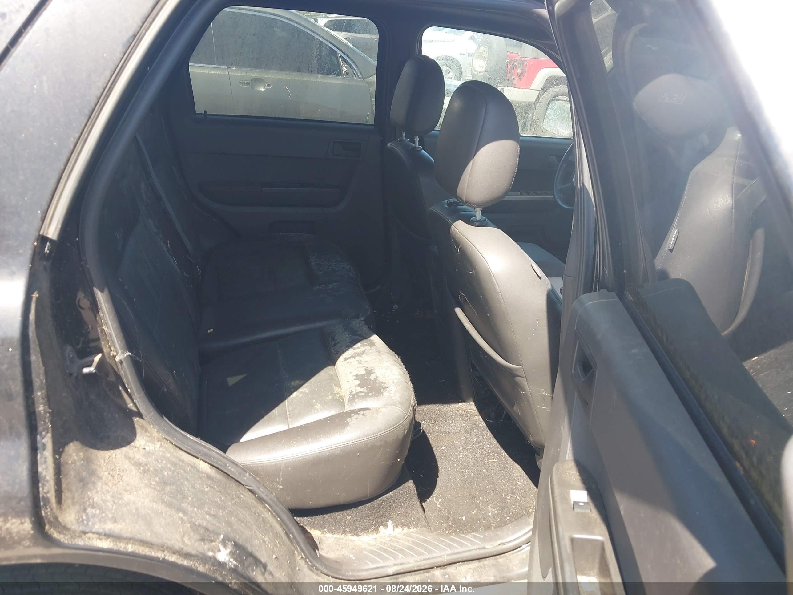 2008 Ford Escape Xlt Black vin: 1FMCU03188KE68320