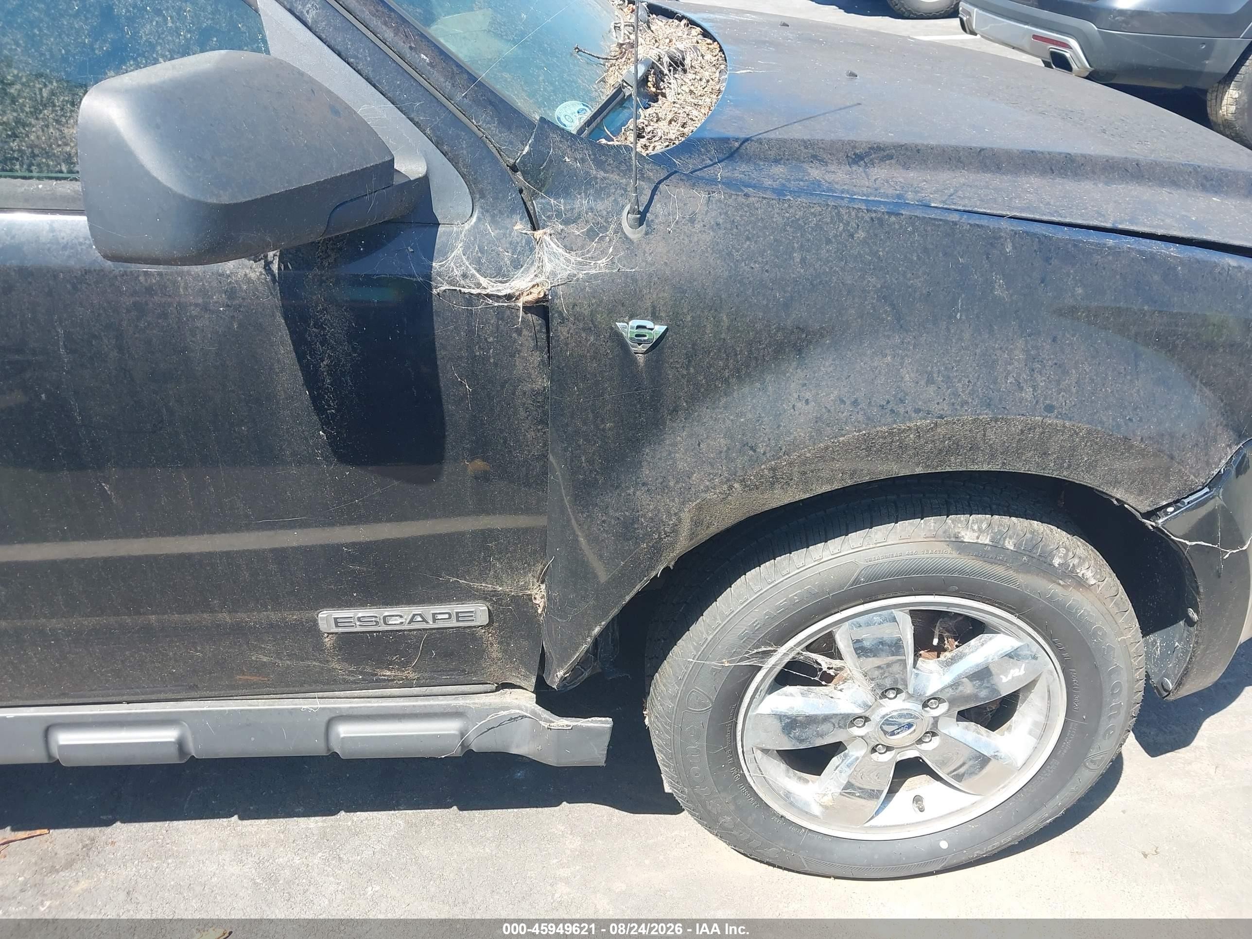 2008 Ford Escape Xlt Black vin: 1FMCU03188KE68320