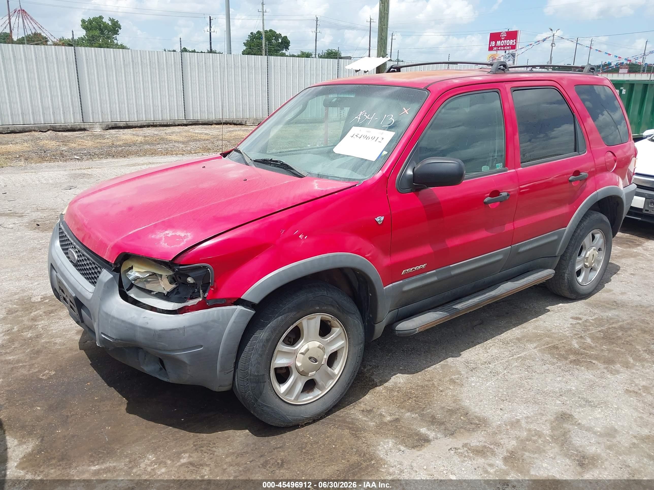 2002 Ford Escape Xlt Red vin: 1FMCU03192KA64367