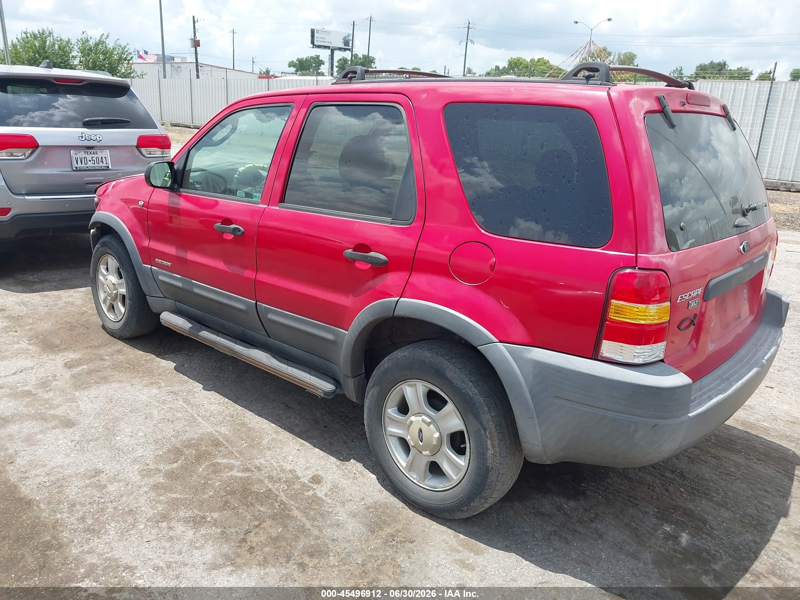 2002 Ford Escape Xlt Red vin: 1FMCU03192KA64367