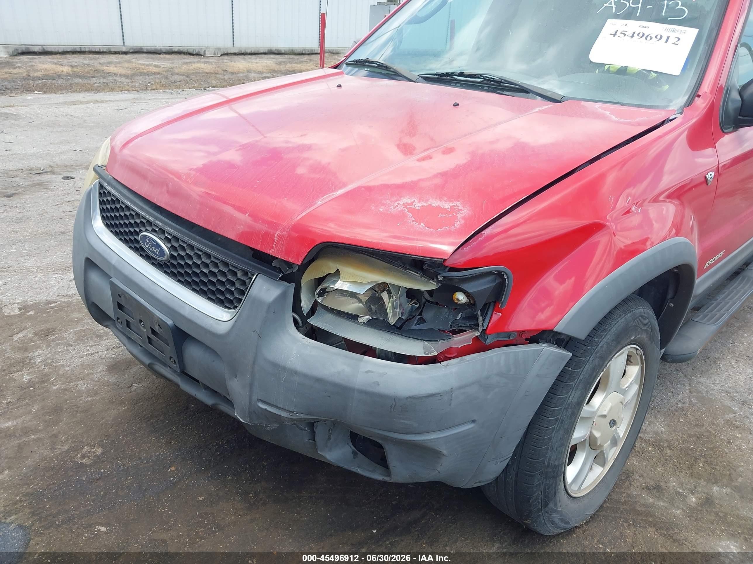 2002 Ford Escape Xlt Red vin: 1FMCU03192KA64367