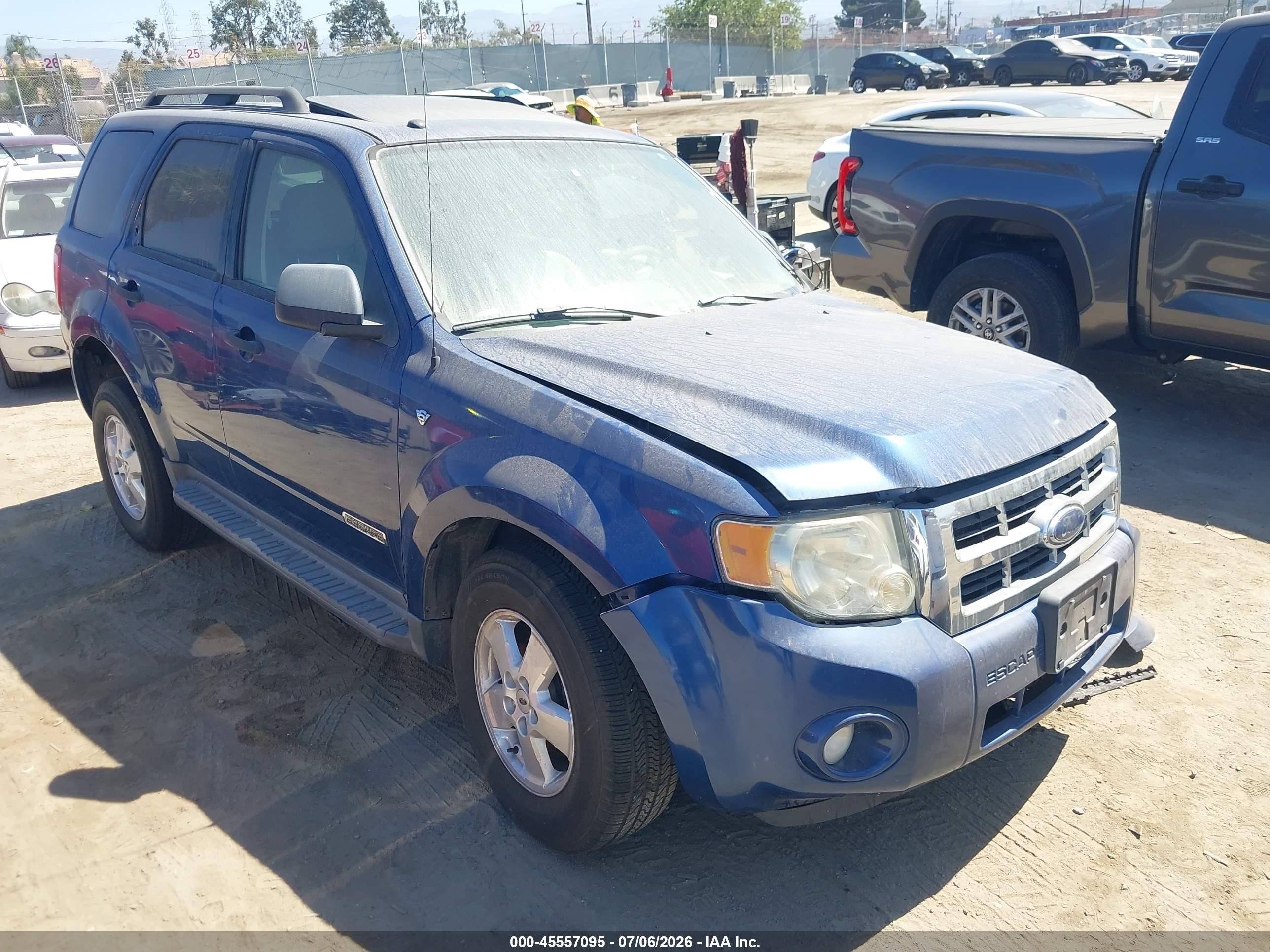 2008 Ford Escape Xlt Blue vin: 1FMCU03198KB42316