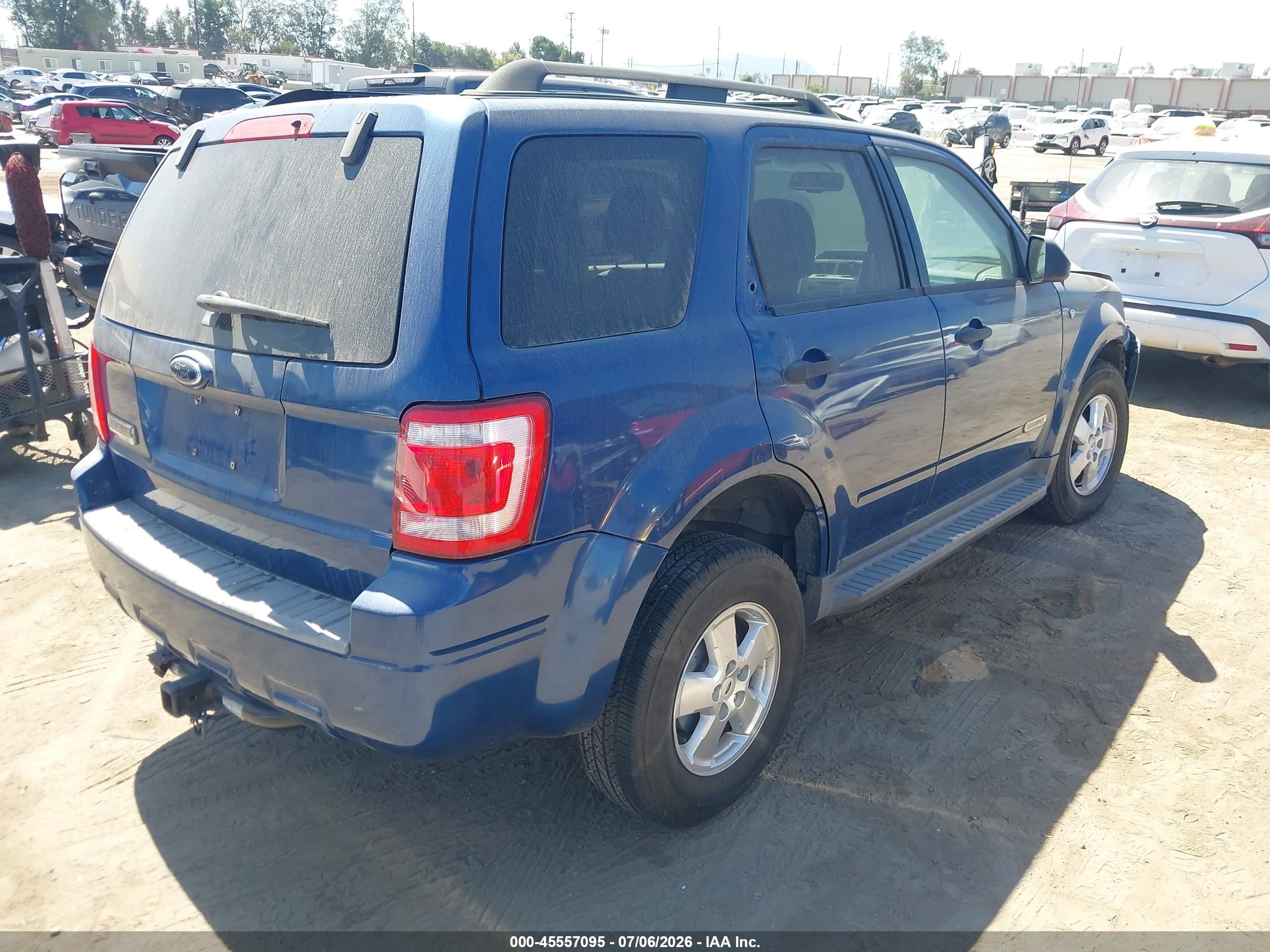 2008 Ford Escape Xlt Blue vin: 1FMCU03198KB42316