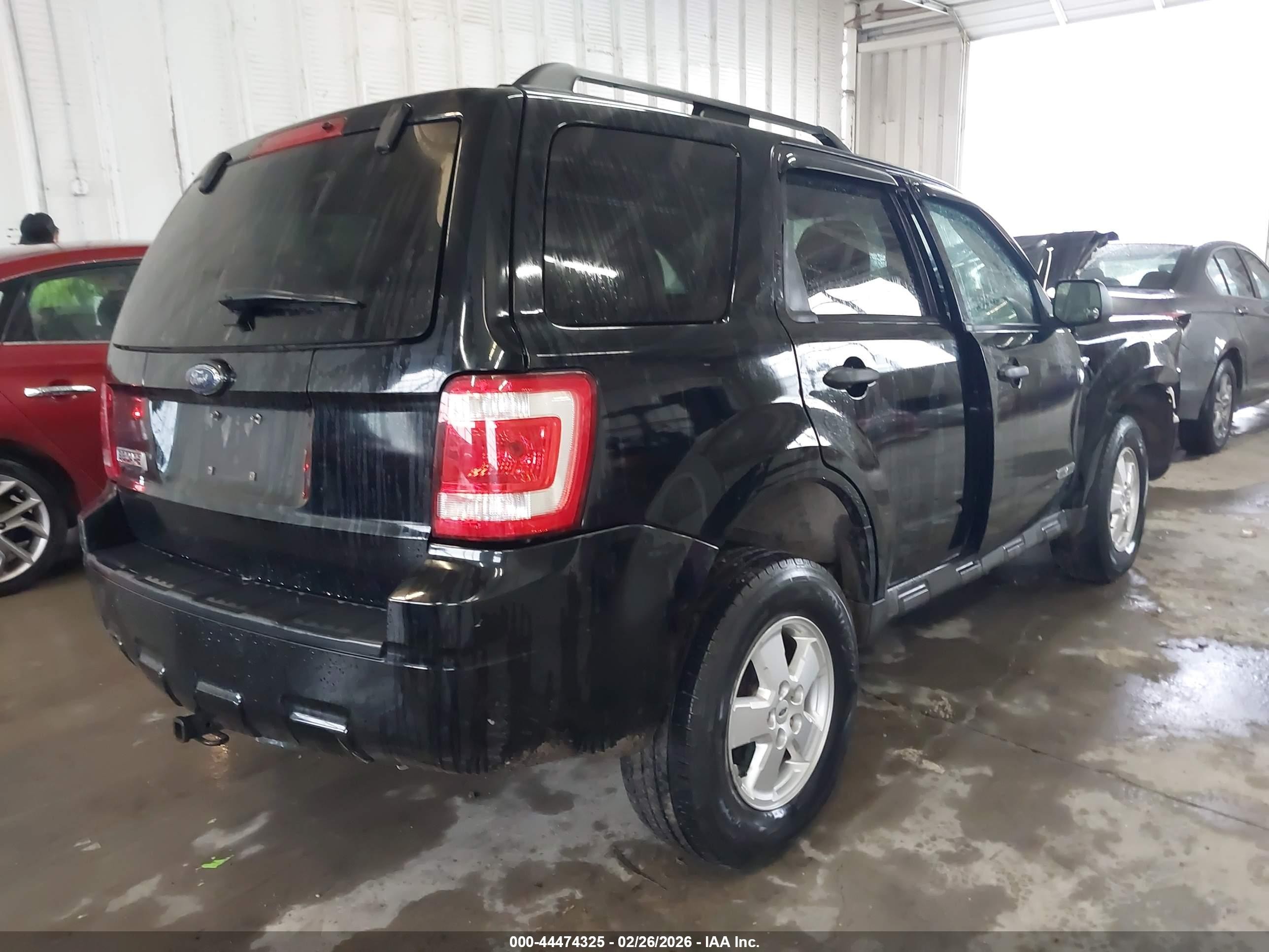 2008 Ford Escape Xlt Black vin: 1FMCU03198KC15538