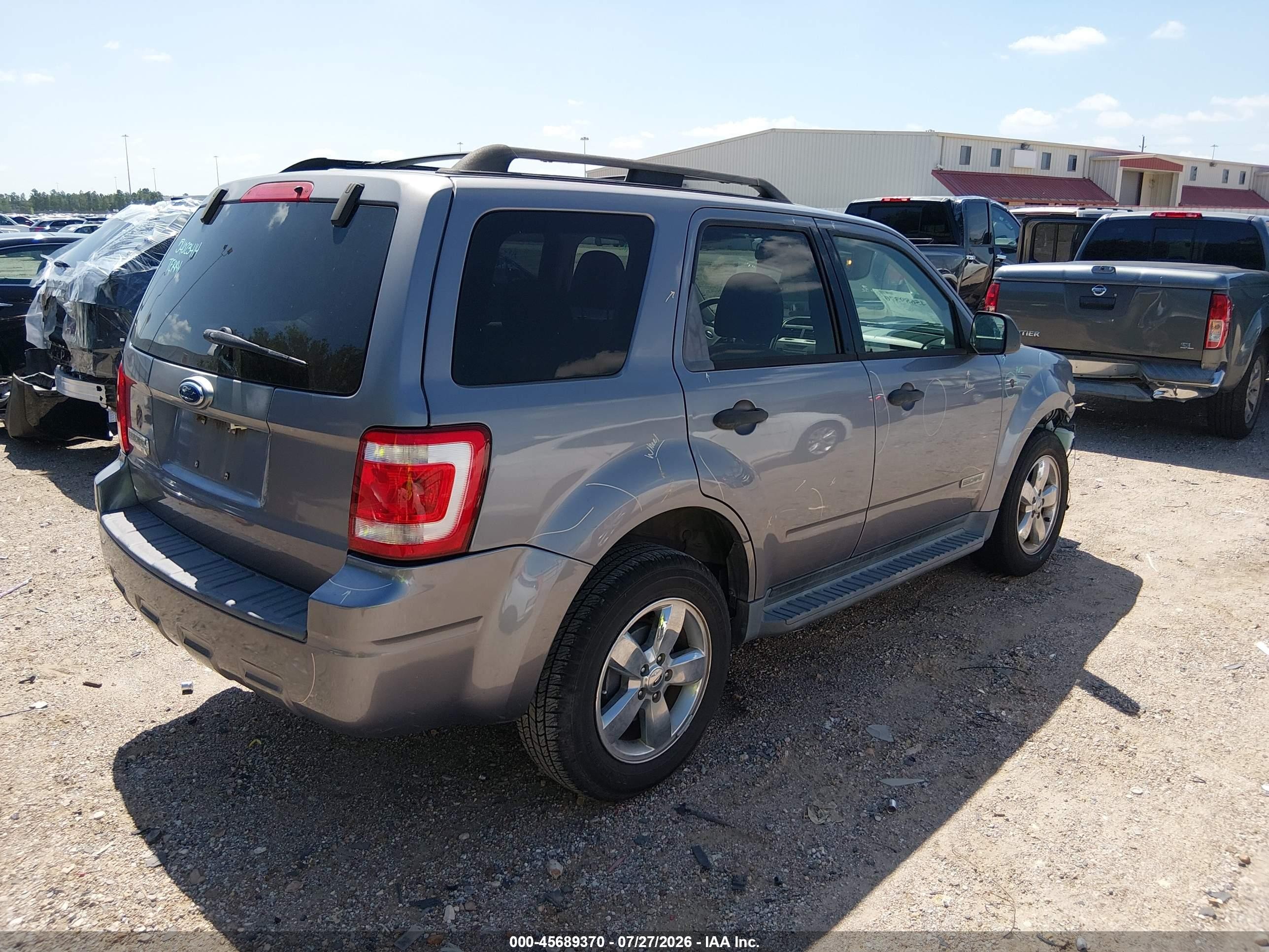 2008 Ford Escape Xlt Silver vin: 1FMCU03198KC32713
