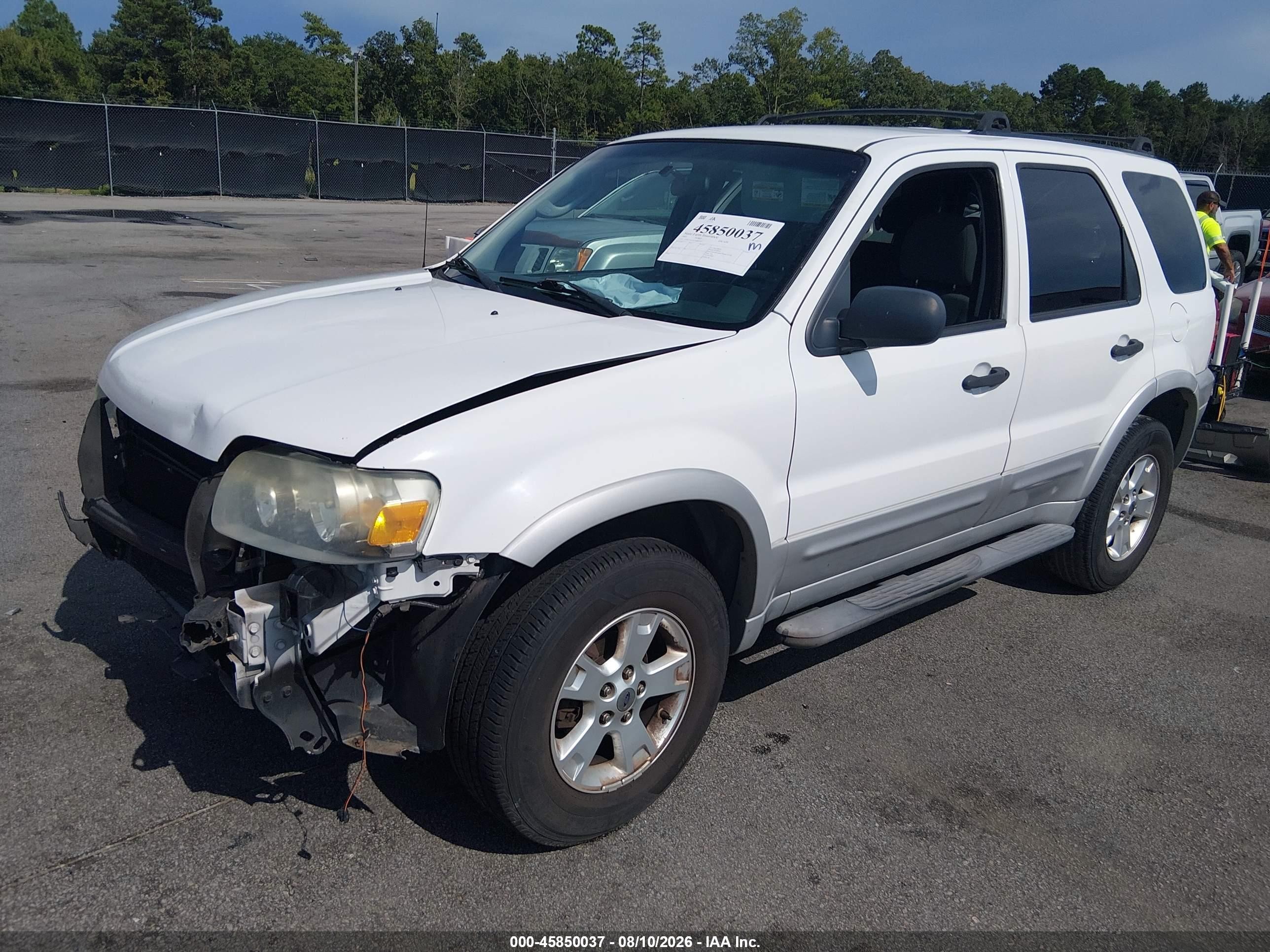 2007 Ford Escape Xlt/xlt Sport White vin: 1FMCU031X7KB87957