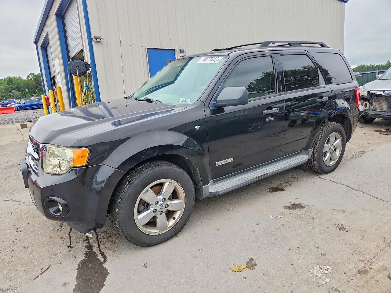 2008 Ford Escape Xlt Black vin: 1FMCU031X8KA78173