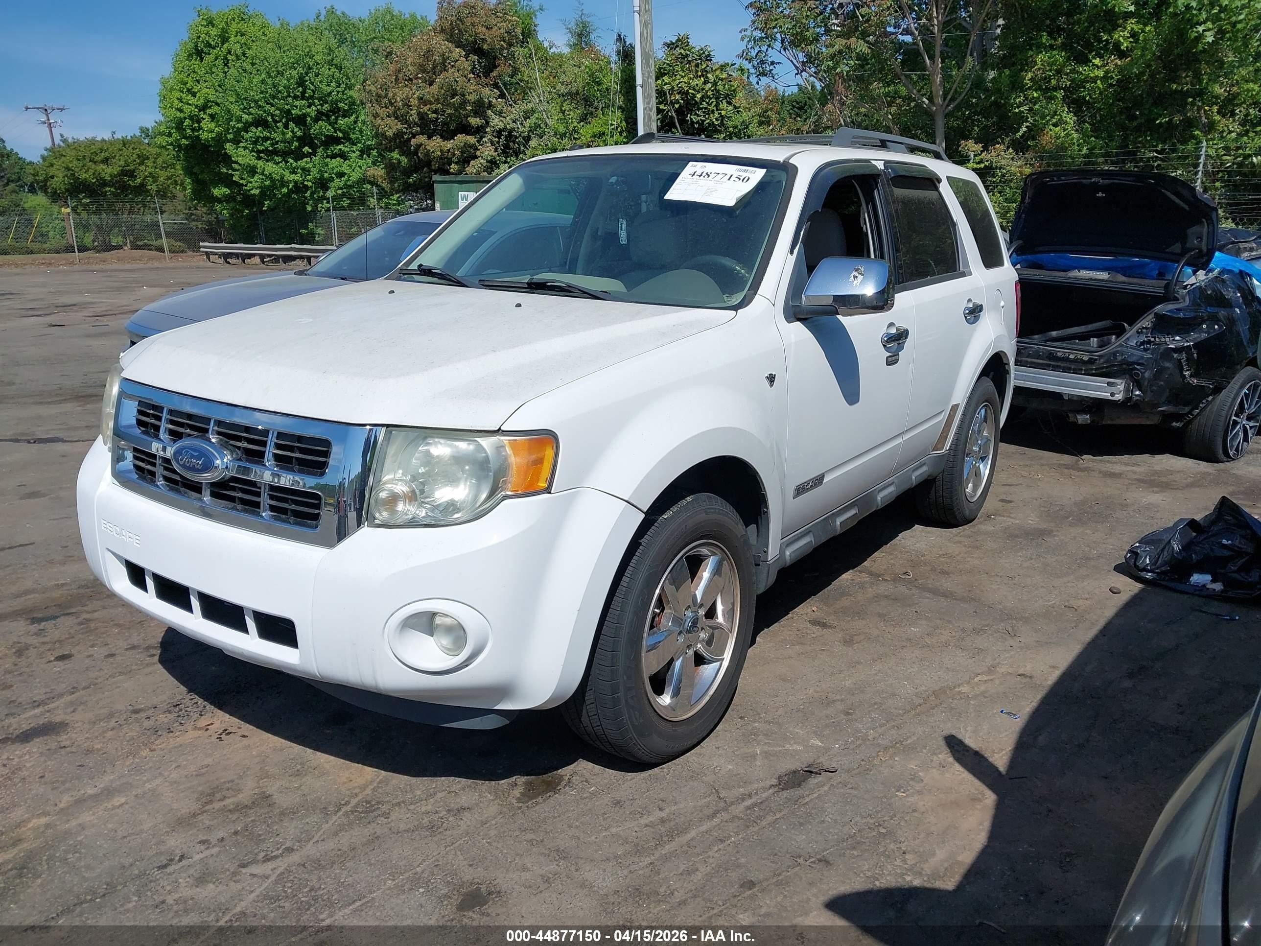 2008 Ford Escape Xlt Белый vin: 1FMCU031X8KB98698
