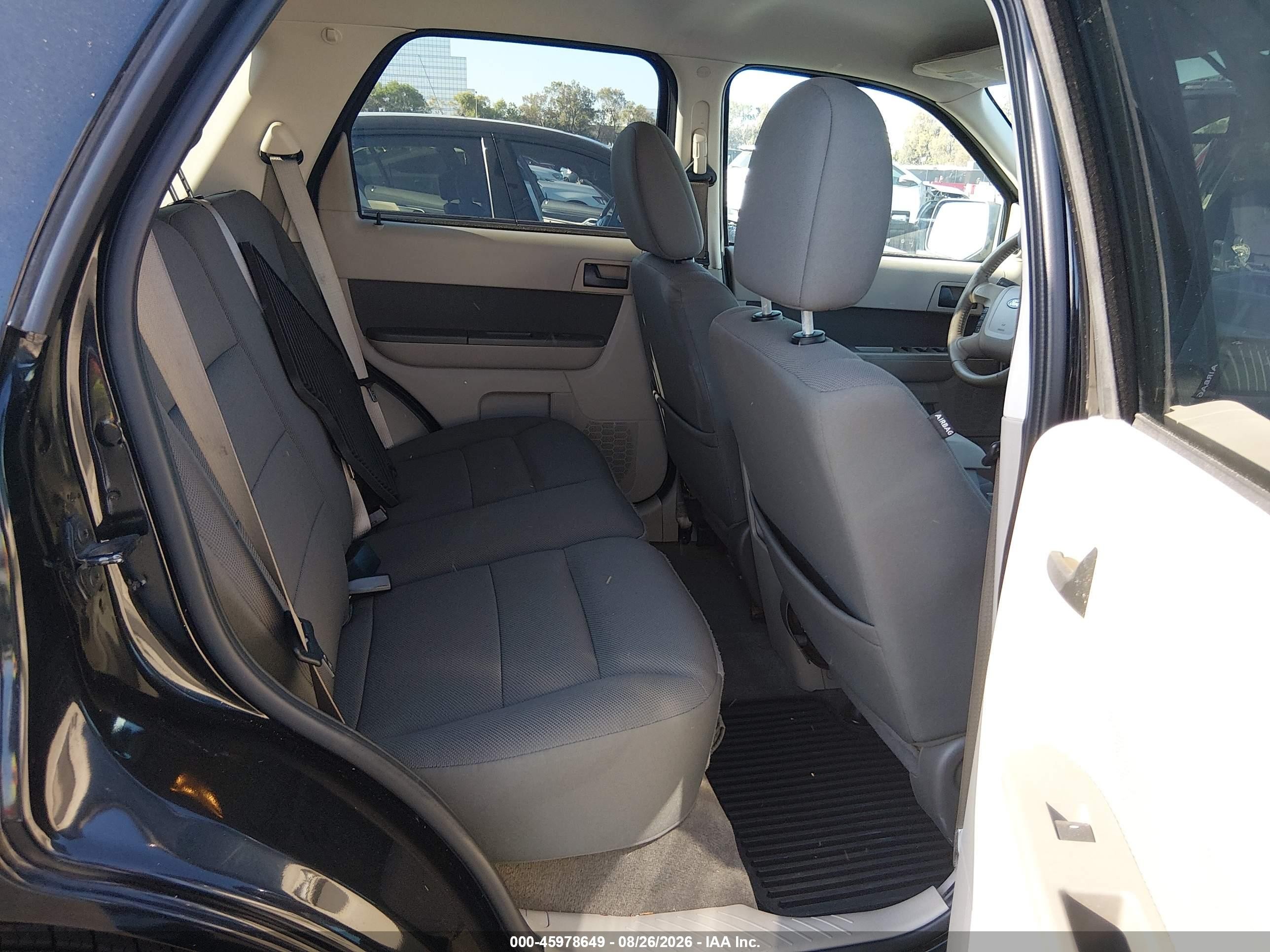 2009 Ford Escape Xlt Black vin: 1FMCU03709KC97326