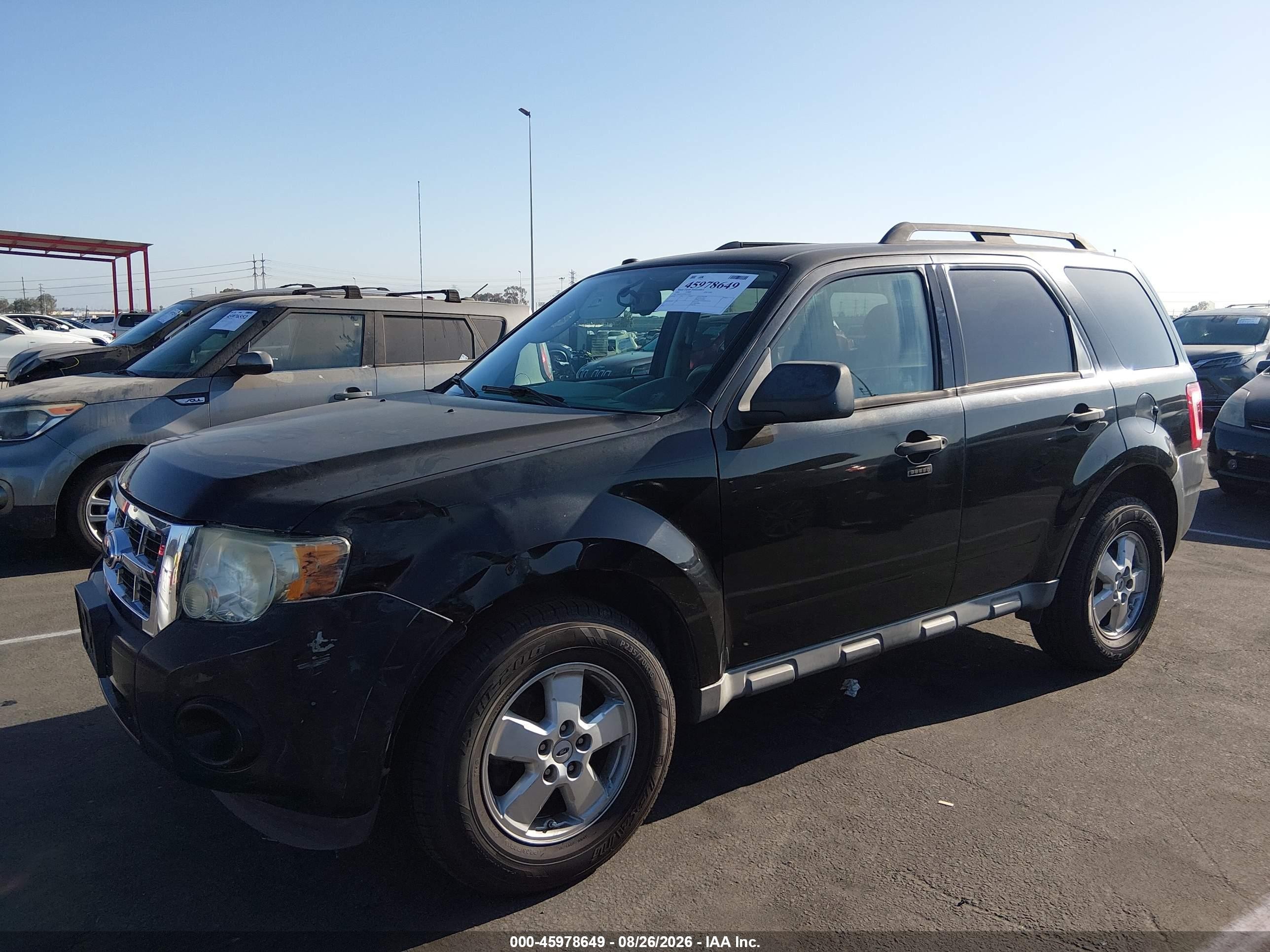 2009 Ford Escape Xlt Black vin: 1FMCU03709KC97326
