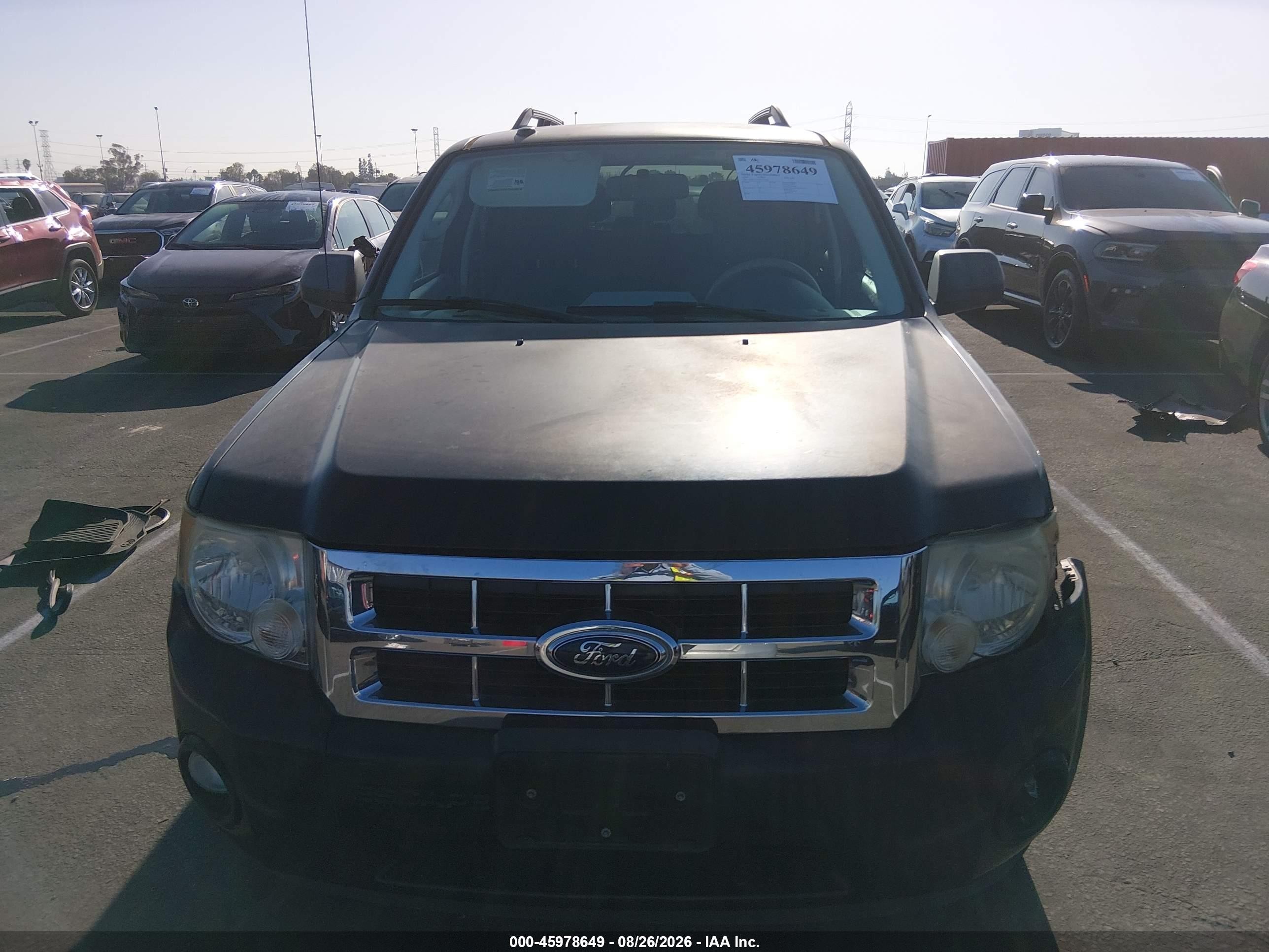 2009 Ford Escape Xlt Black vin: 1FMCU03709KC97326