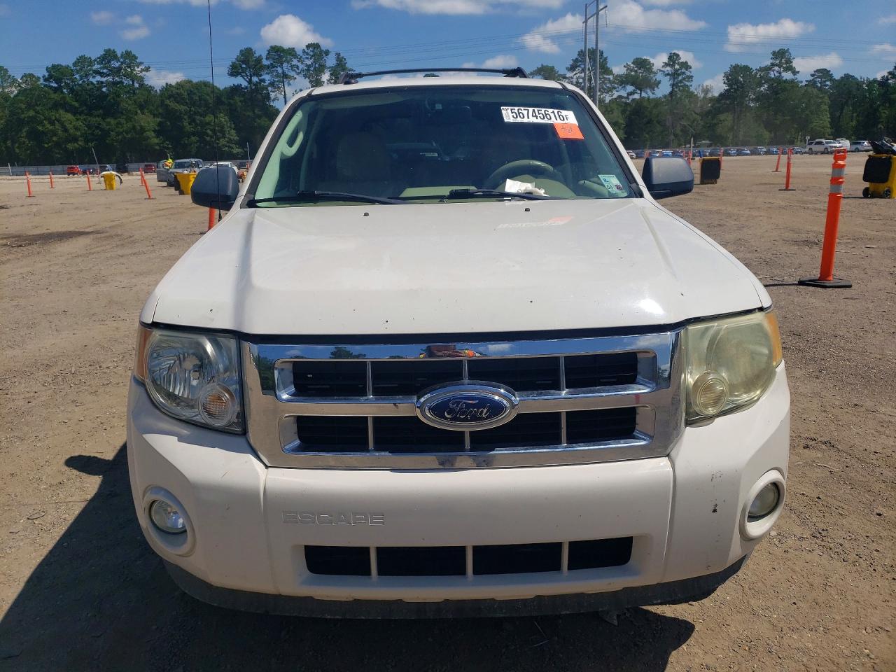 2009 Ford Escape Xlt White vin: 1FMCU03719KA03061