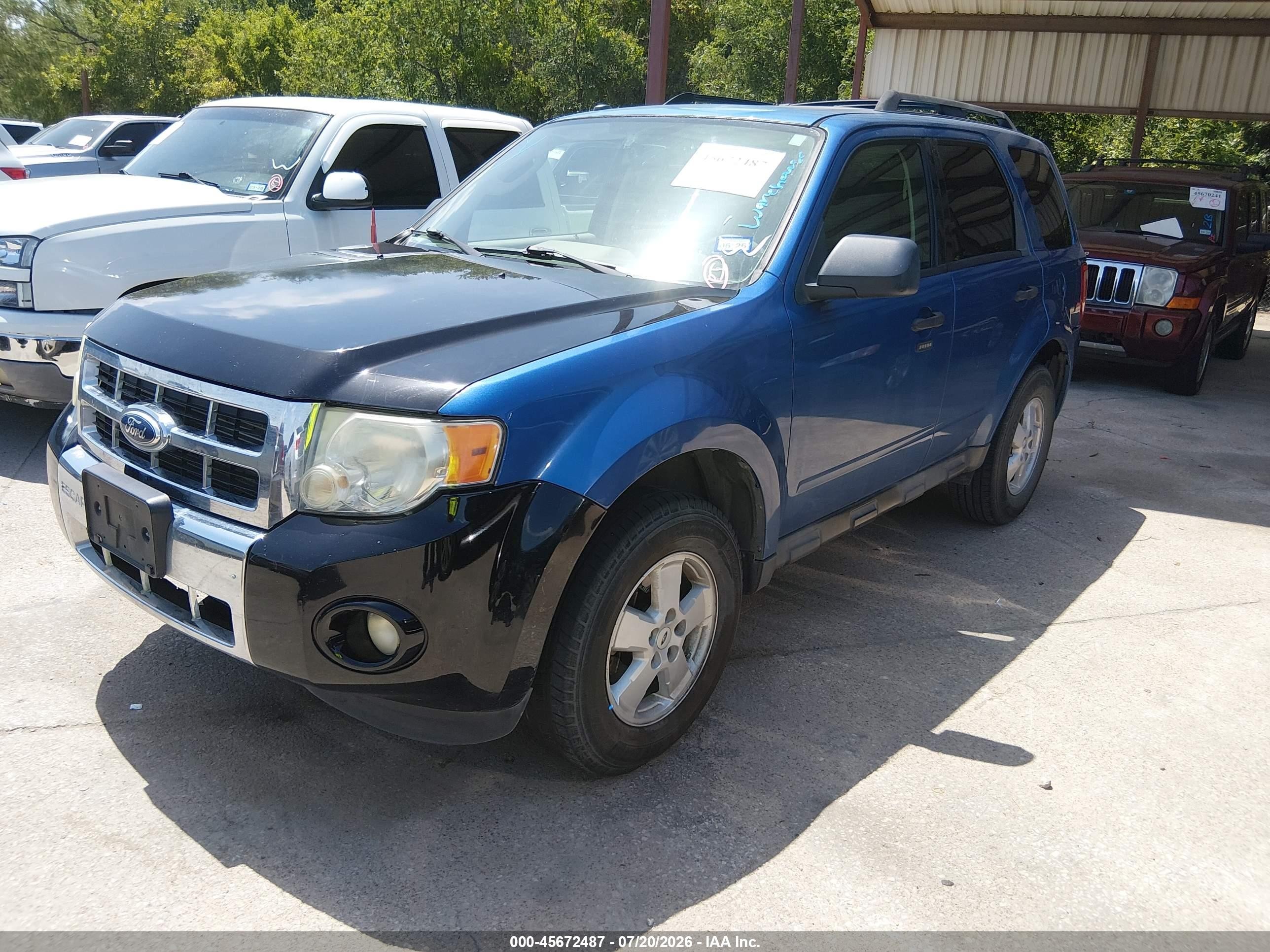 2009 Ford Escape Xlt Синий vin: 1FMCU03719KA50459