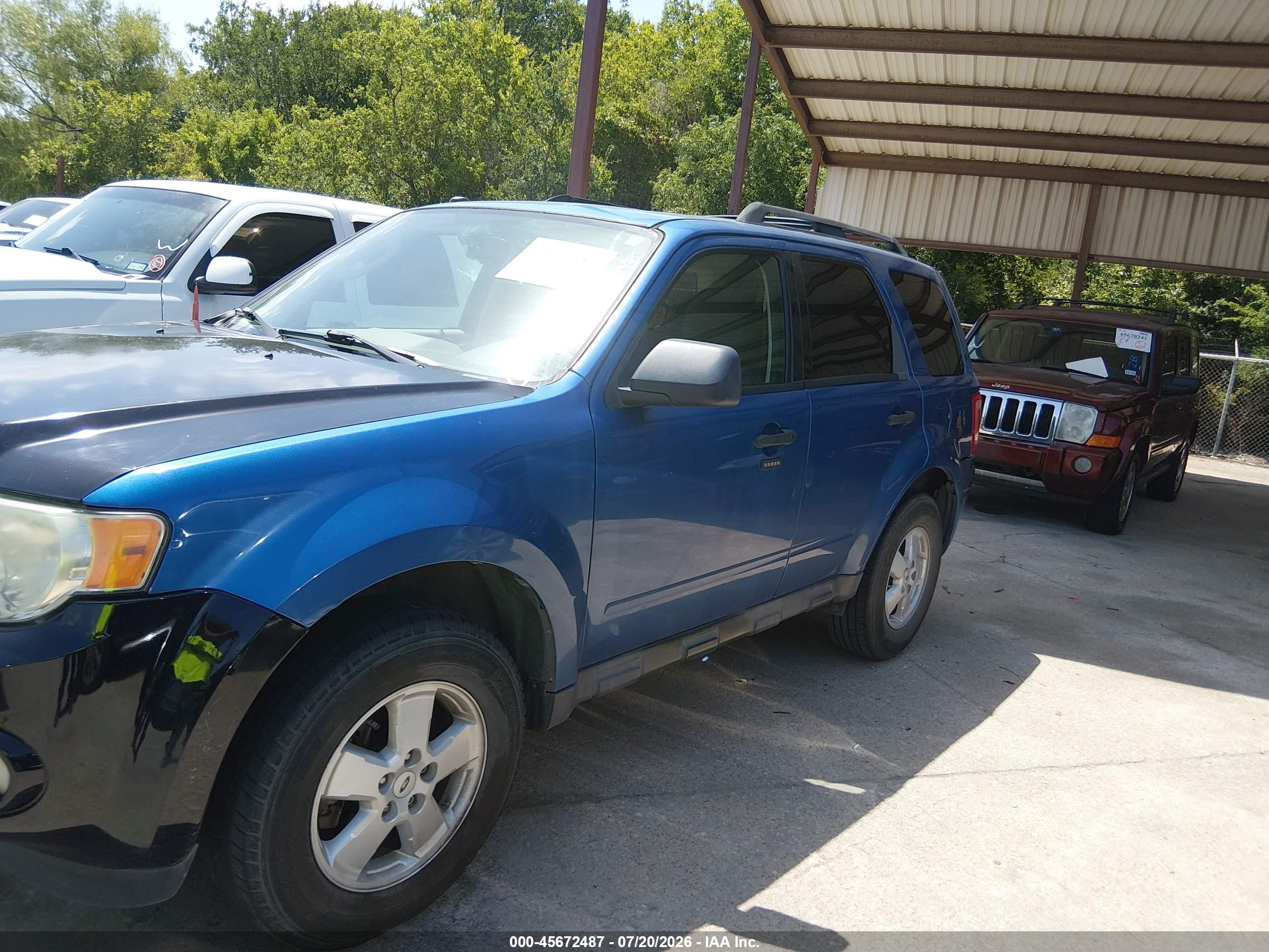 2009 Ford Escape Xlt Синий vin: 1FMCU03719KA50459