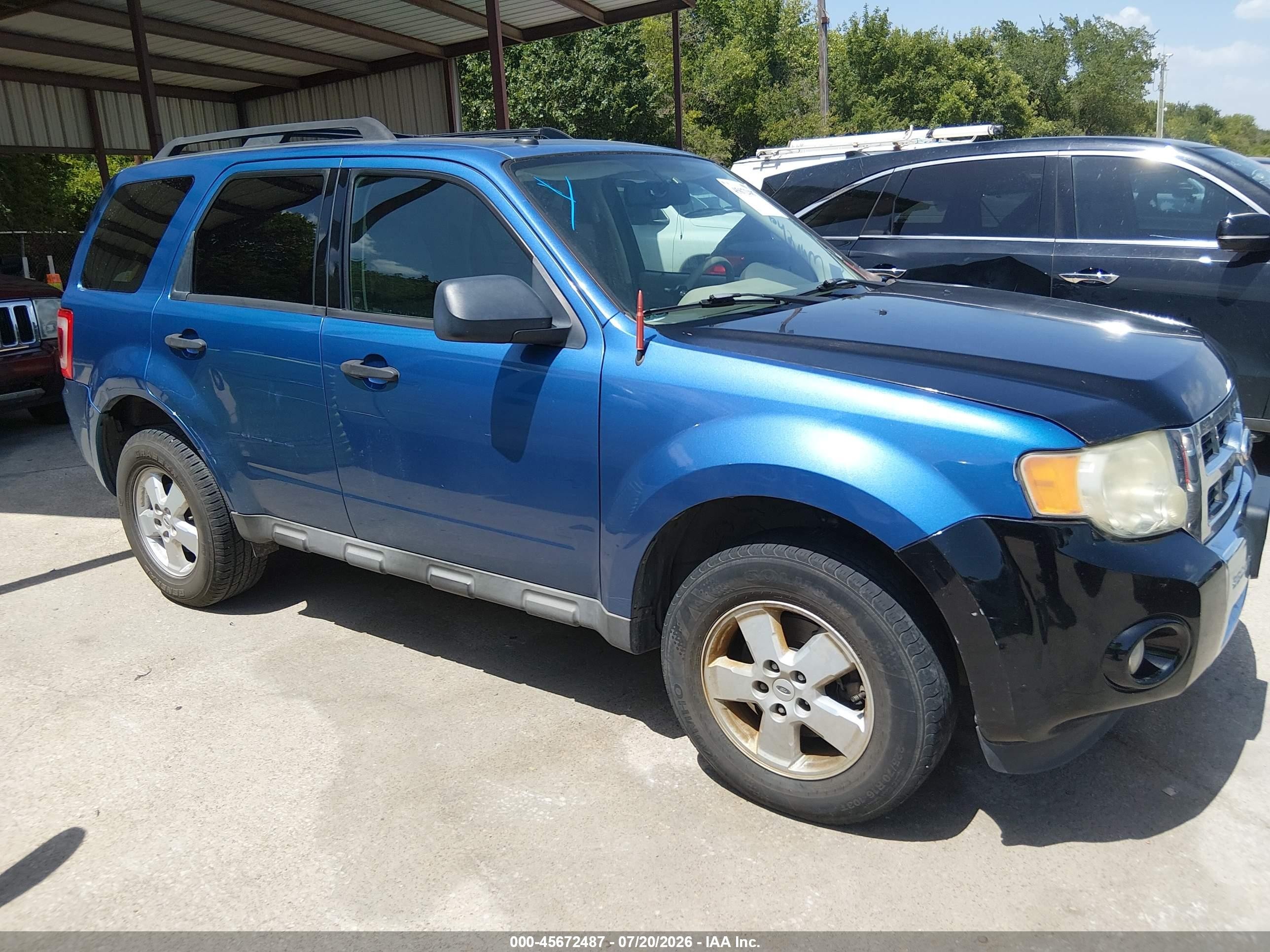 2009 Ford Escape Xlt Синий vin: 1FMCU03719KA50459