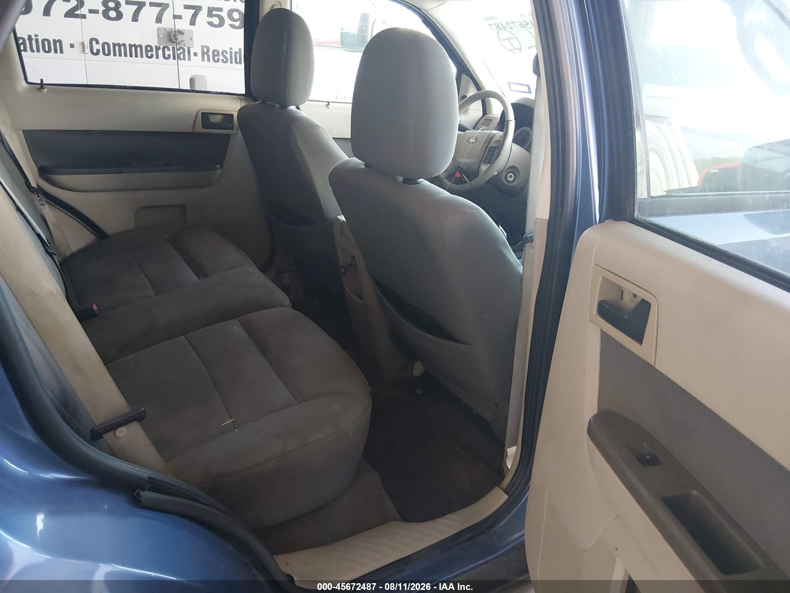 2009 Ford Escape Xlt Синий vin: 1FMCU03719KA50459