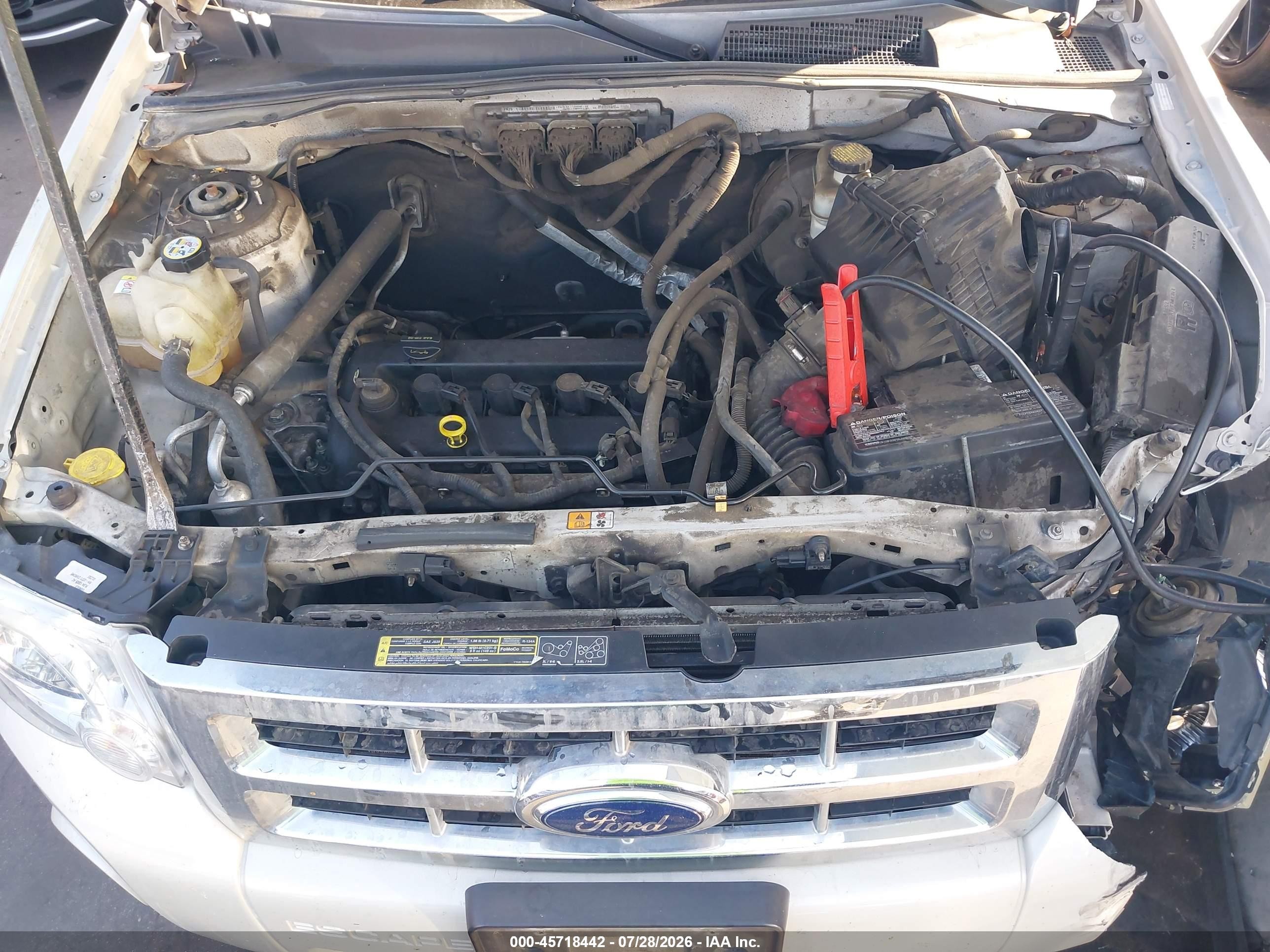 2009 Ford Escape Xlt White vin: 1FMCU03739KA21397