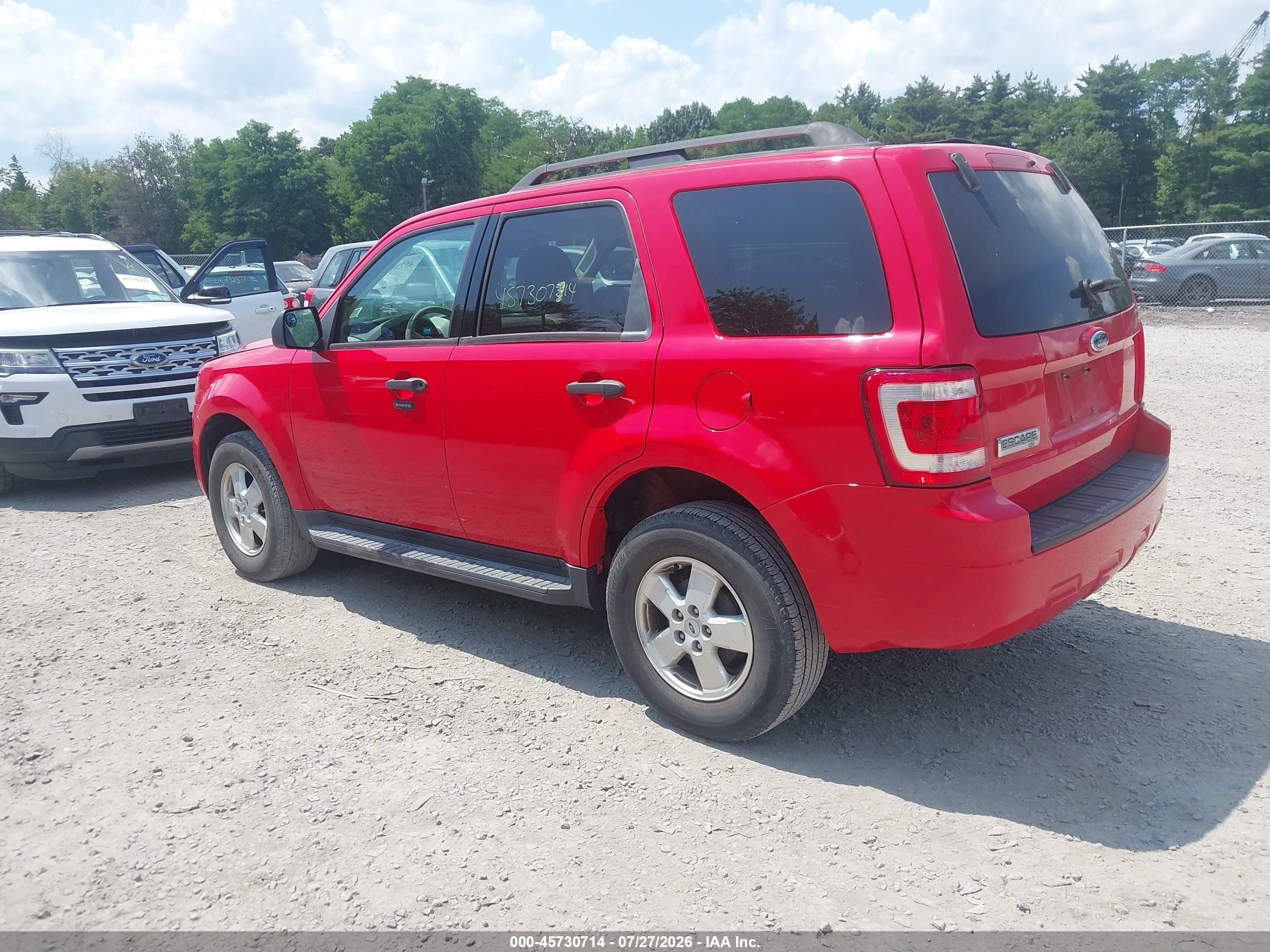 2009 Ford Escape Xlt Красный vin: 1FMCU03759KA92083