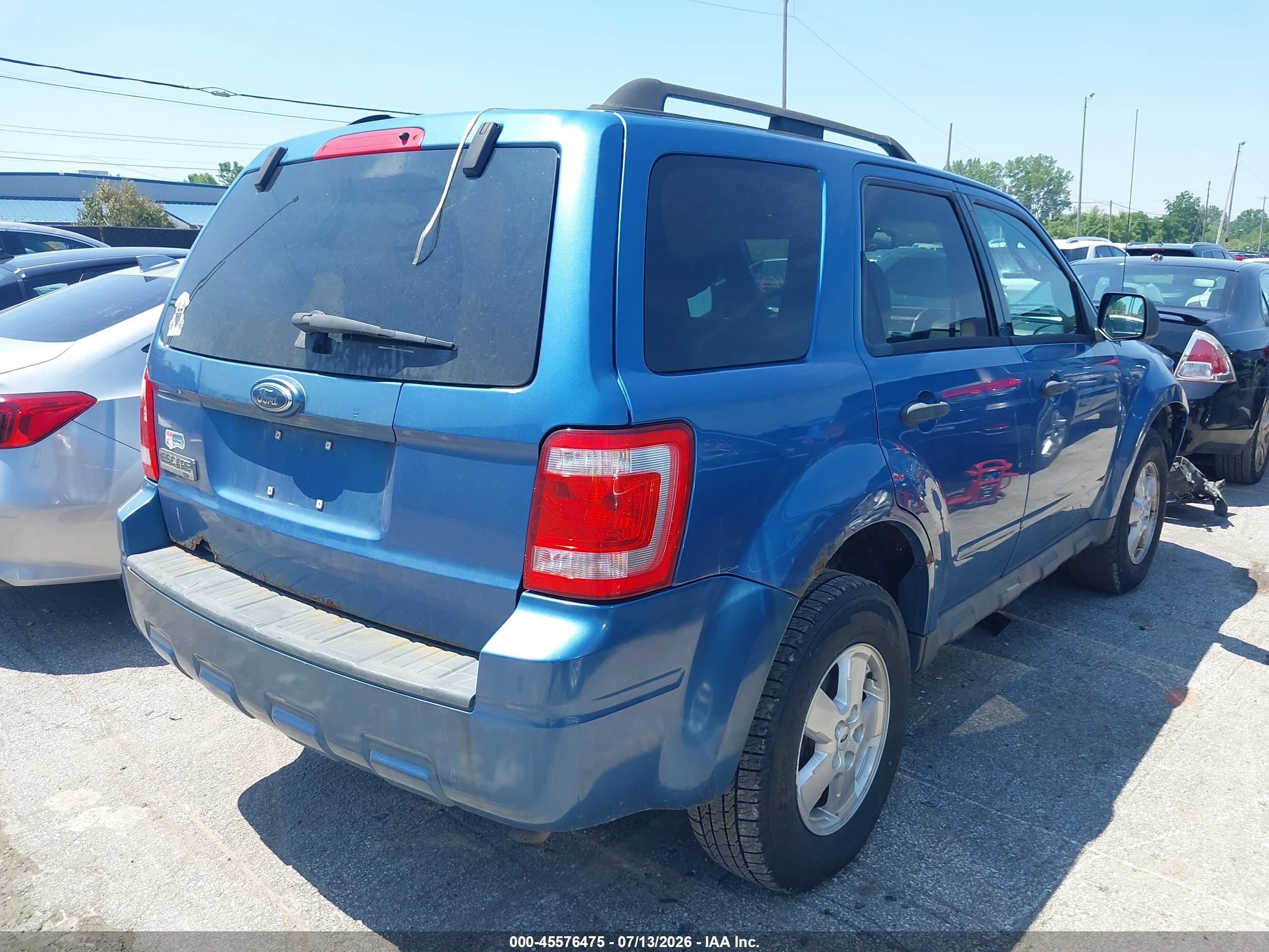 2009 Ford Escape Xlt Синий vin: 1FMCU03769KC46901