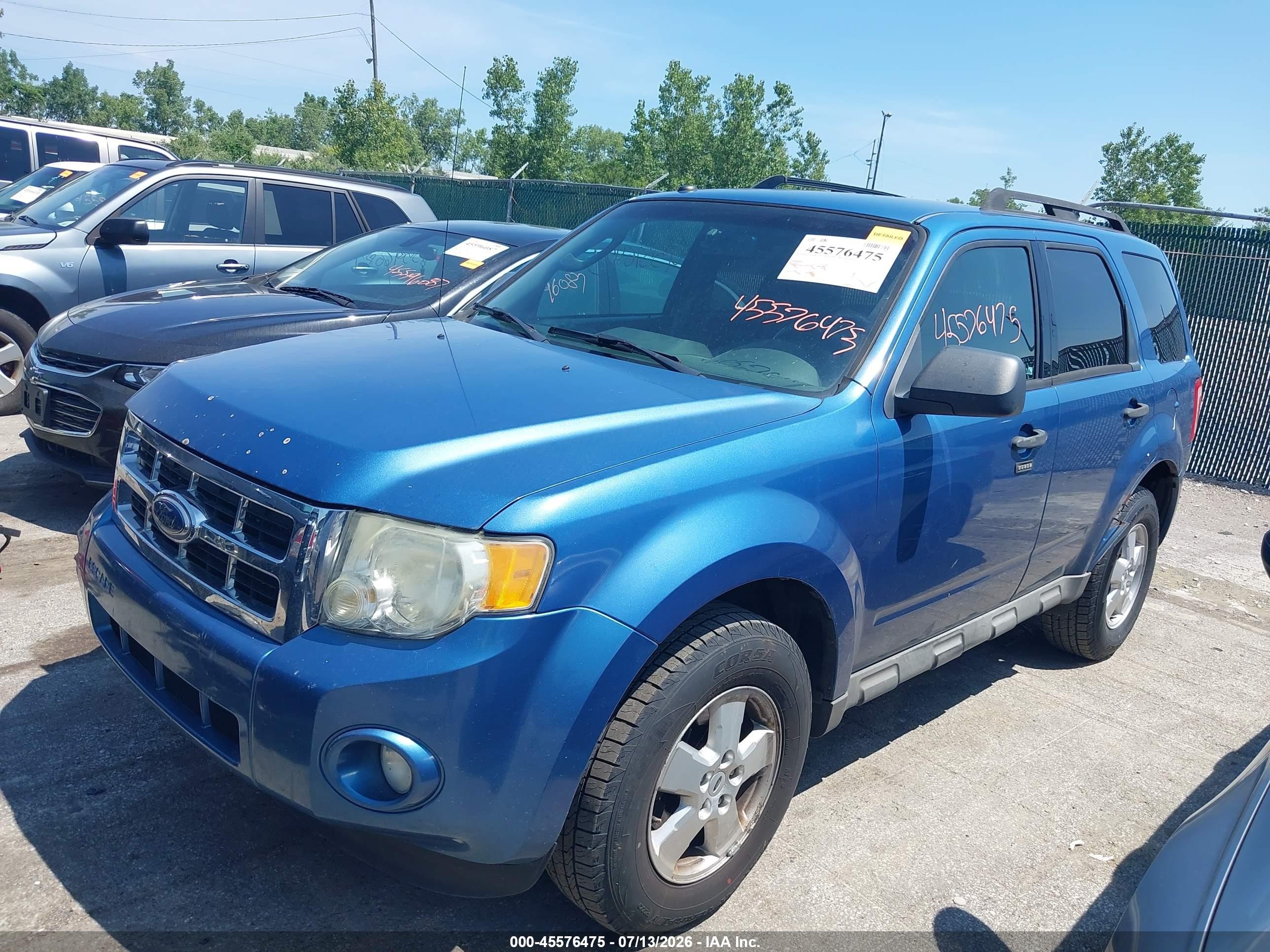 2009 Ford Escape Xlt Синий vin: 1FMCU03769KC46901
