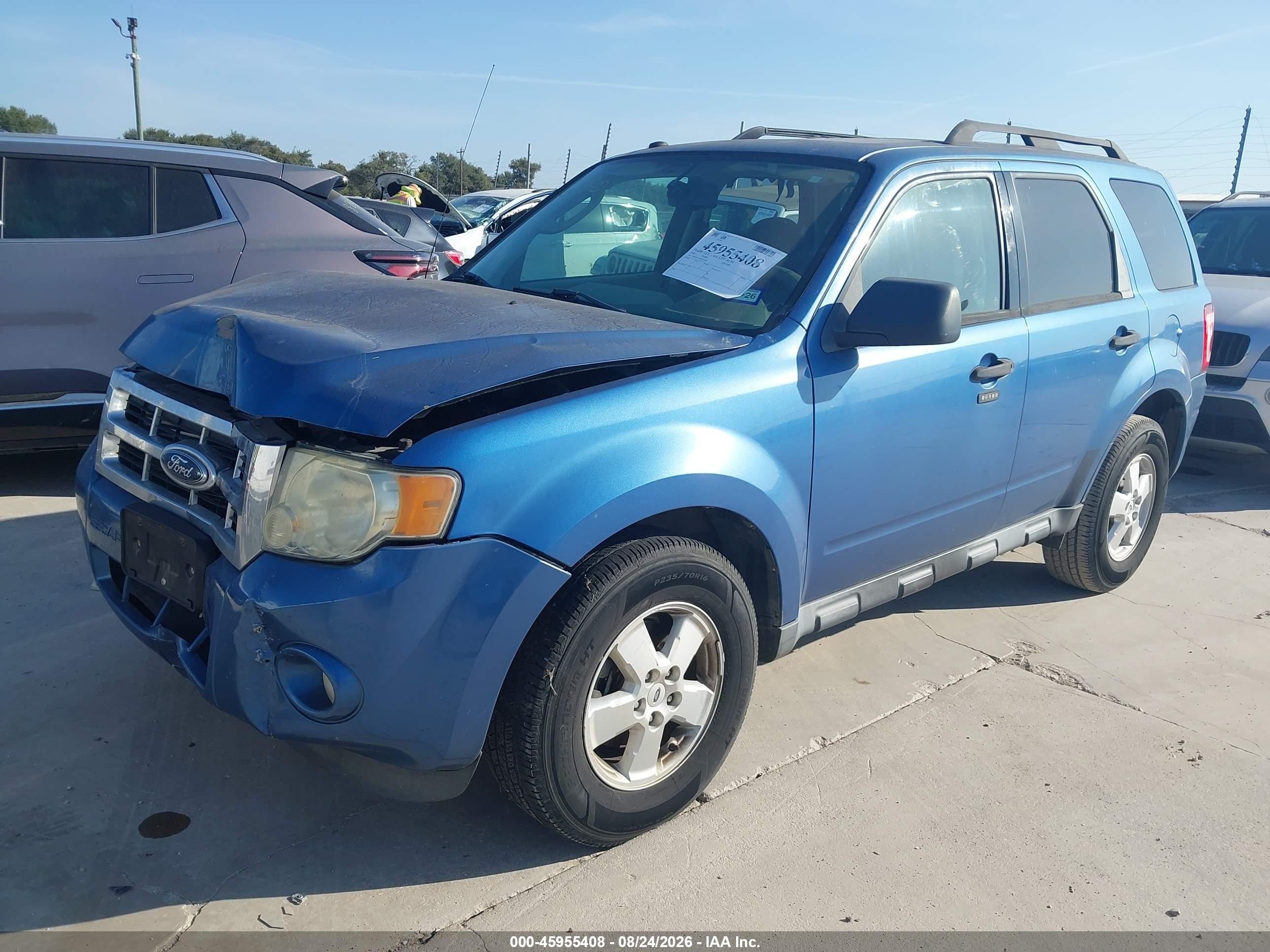 2009 Ford Escape Xlt Blue vin: 1FMCU03779KA07289