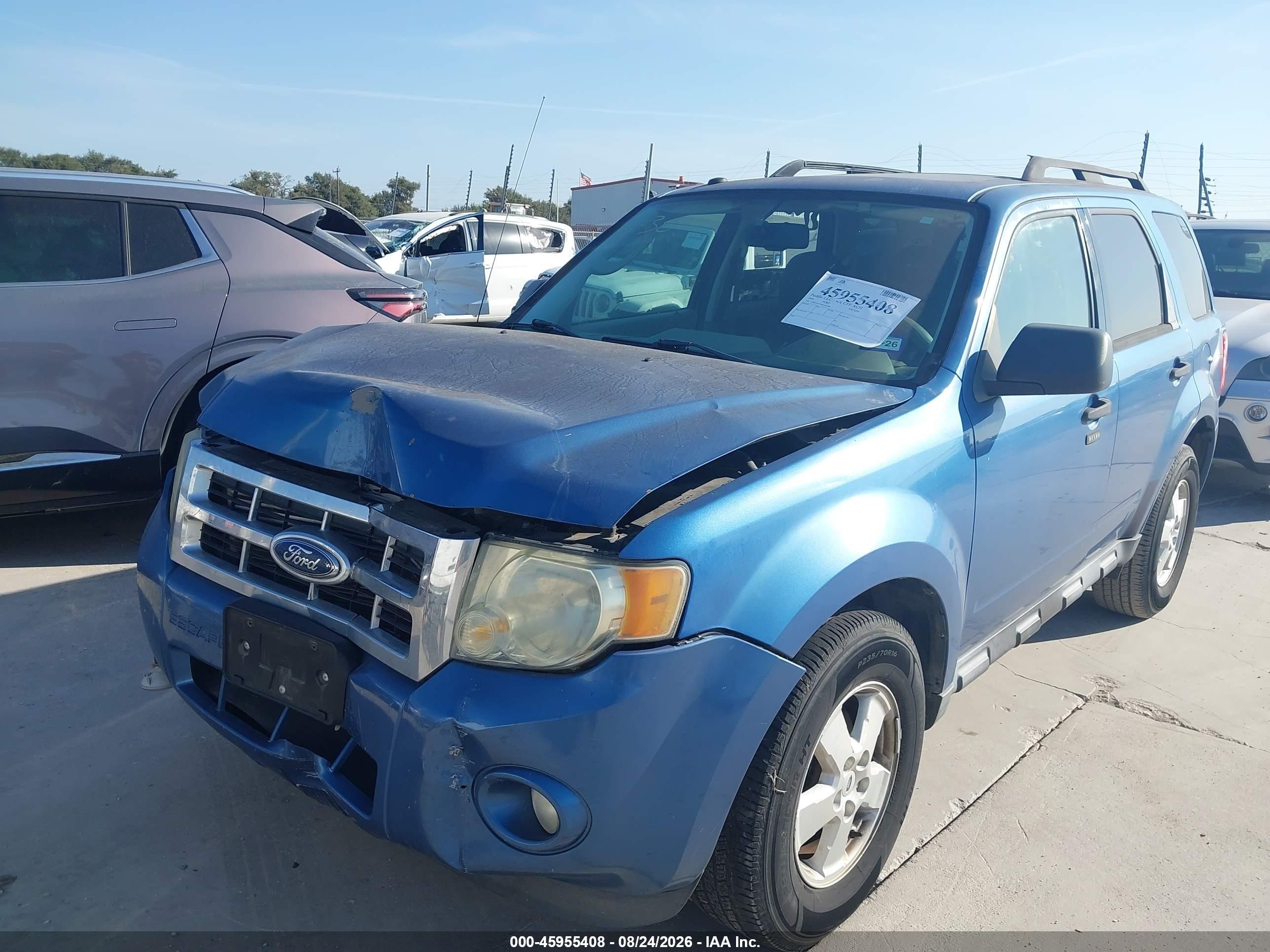 2009 Ford Escape Xlt Blue vin: 1FMCU03779KA07289