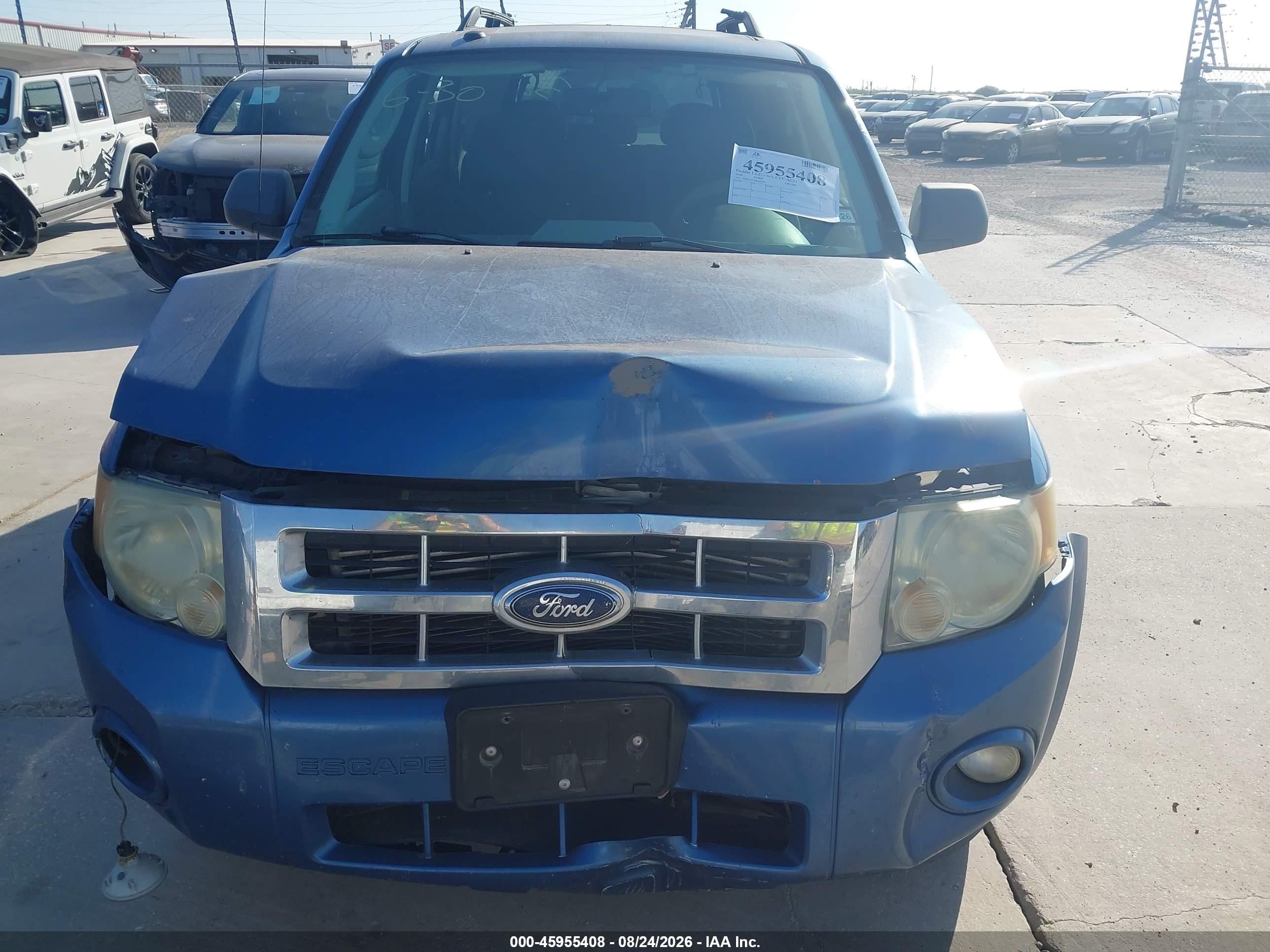 2009 Ford Escape Xlt Blue vin: 1FMCU03779KA07289