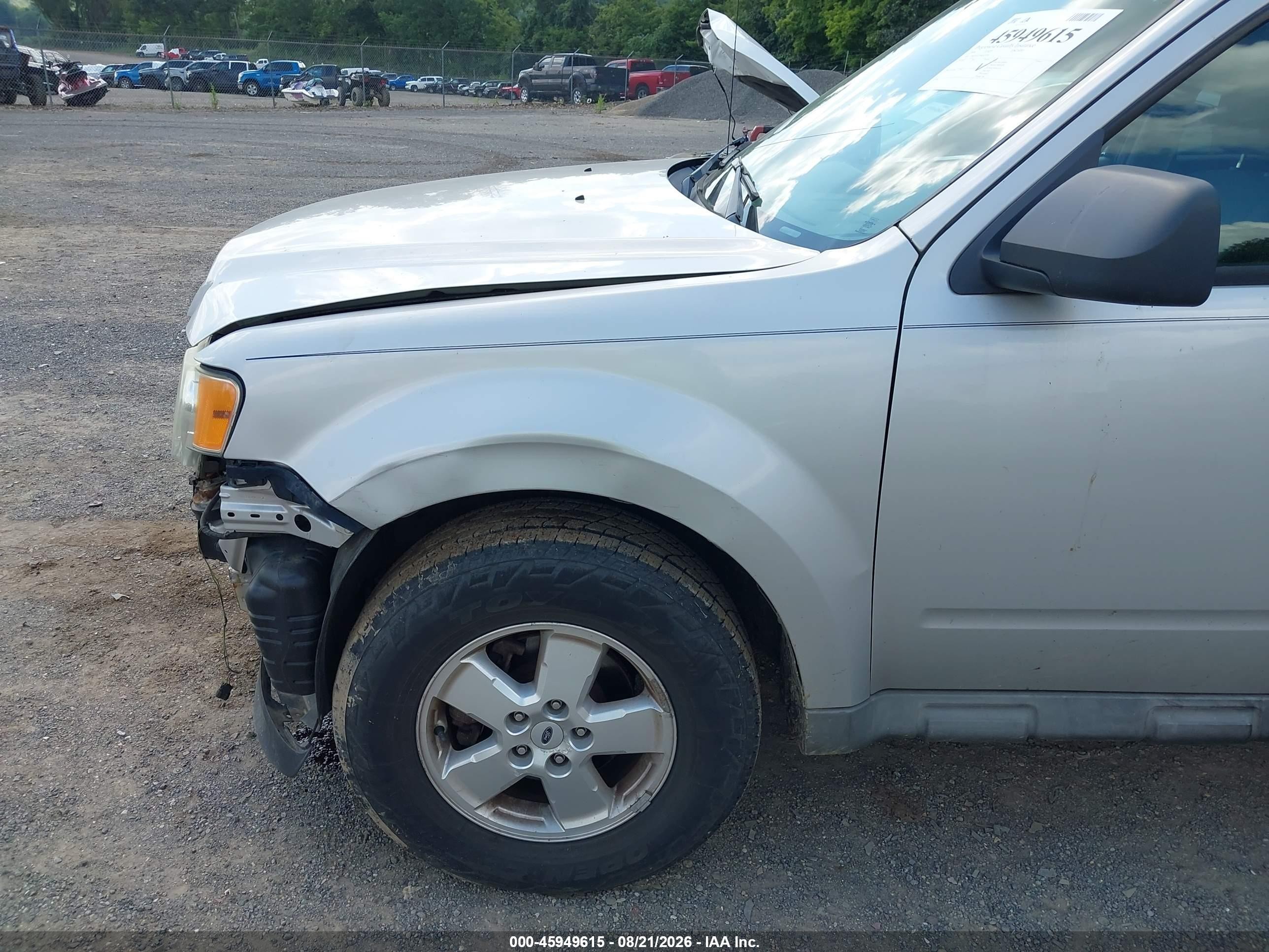 2009 Ford Escape Xlt White vin: 1FMCU03779KB29795