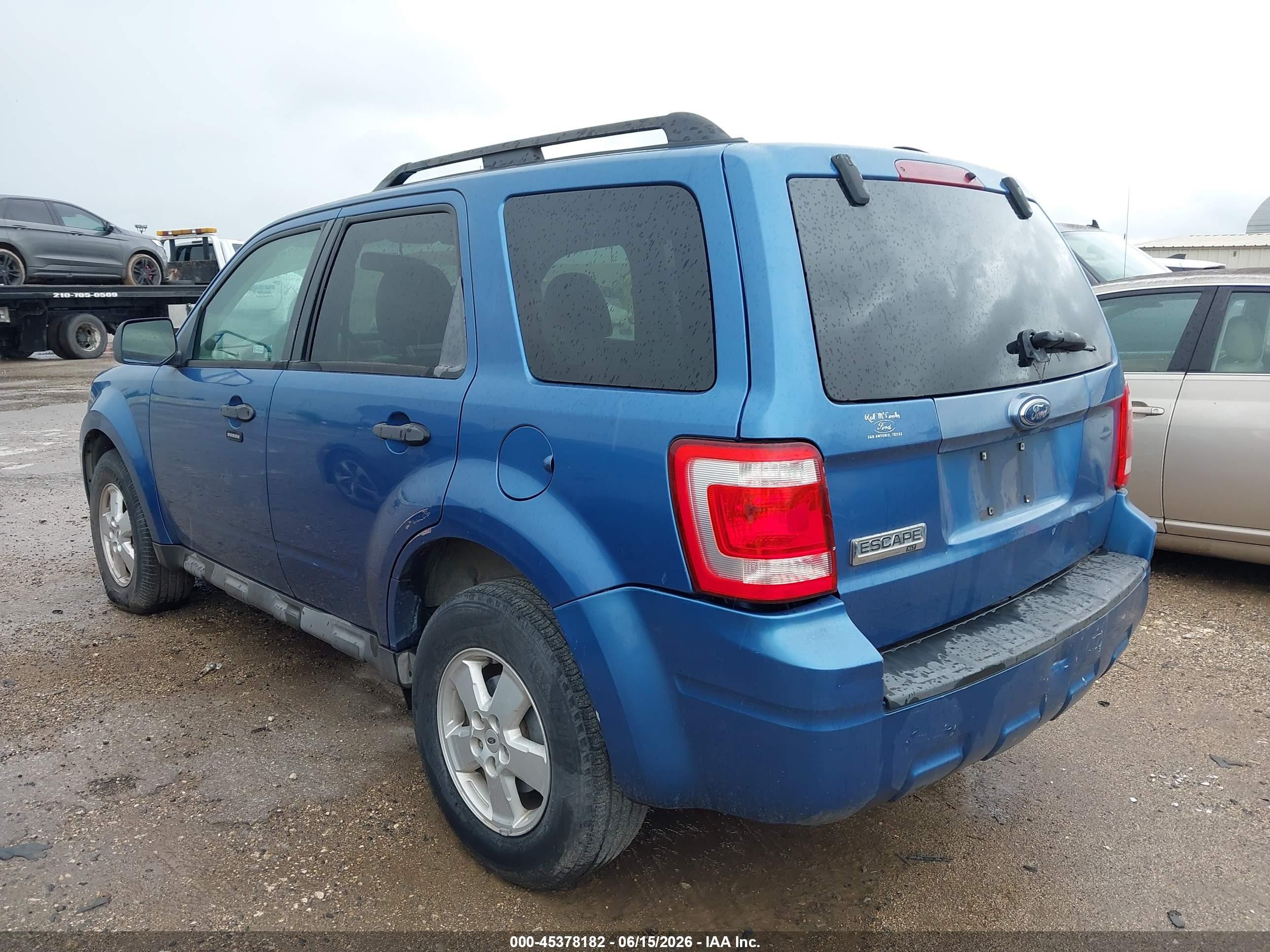 2009 Ford Escape Xlt Blue vin: 1FMCU03789KA51365