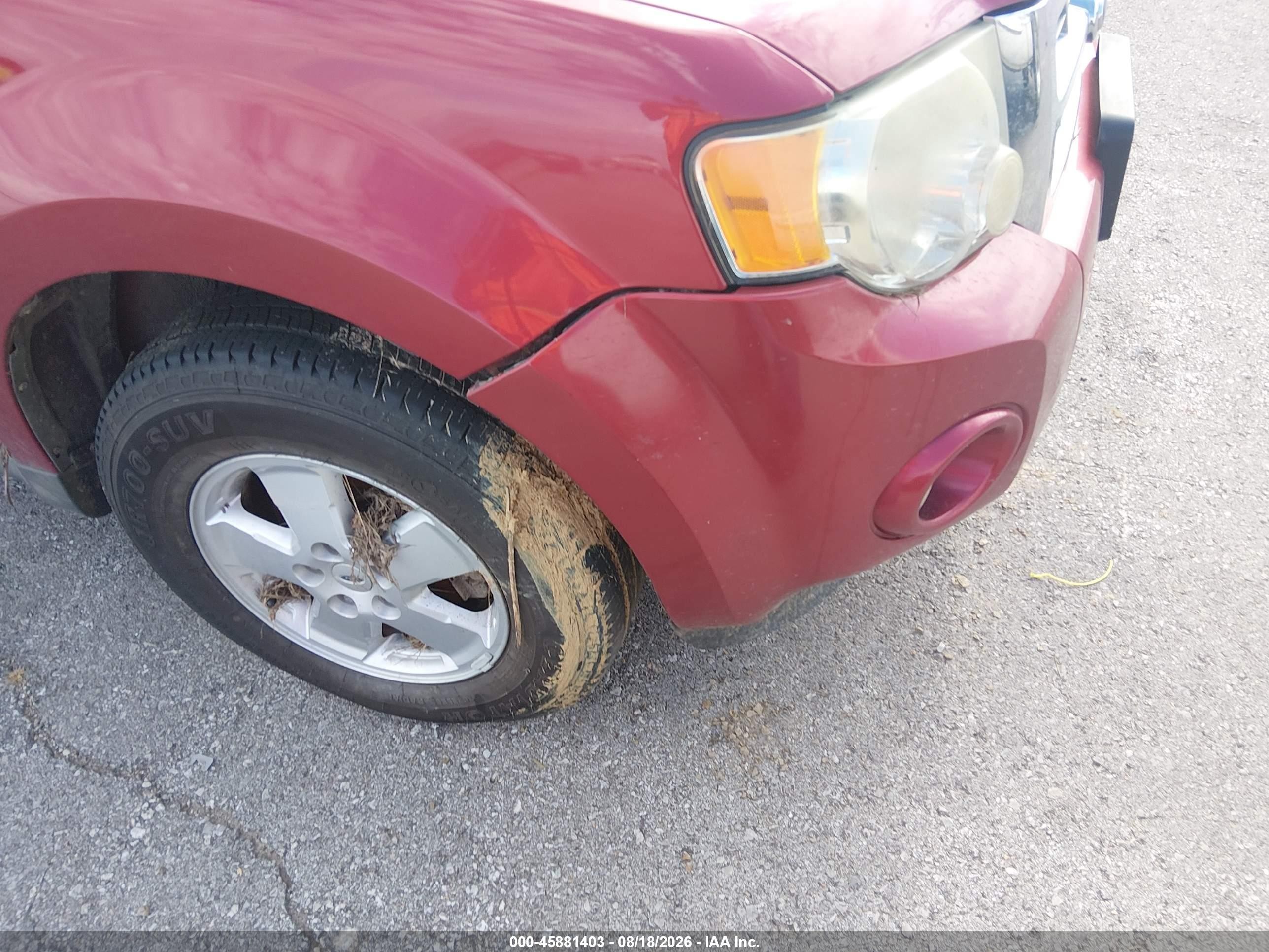 2009 Ford Escape Xlt Red vin: 1FMCU03799KA50466