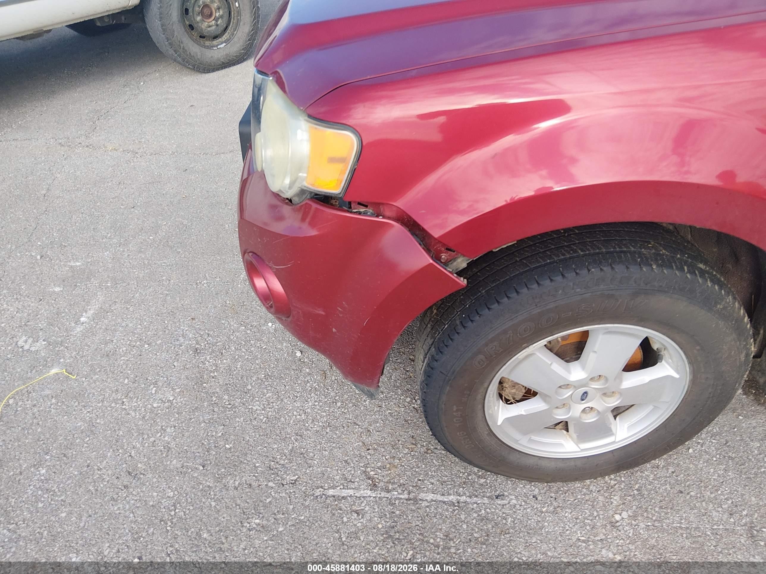 2009 Ford Escape Xlt Red vin: 1FMCU03799KA50466