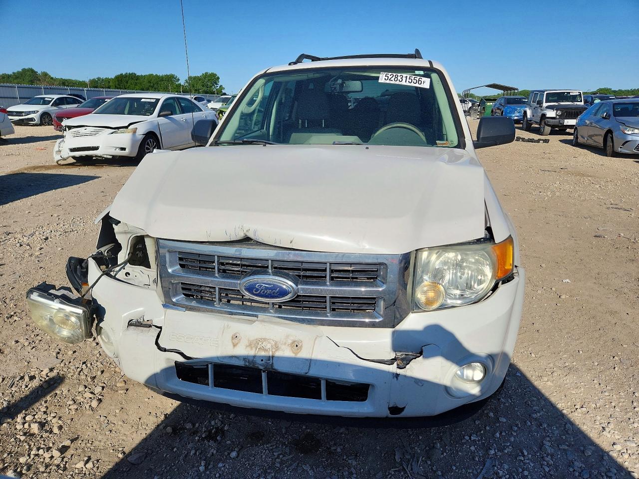 2009 Ford Escape Xlt White vin: 1FMCU03799KA91969