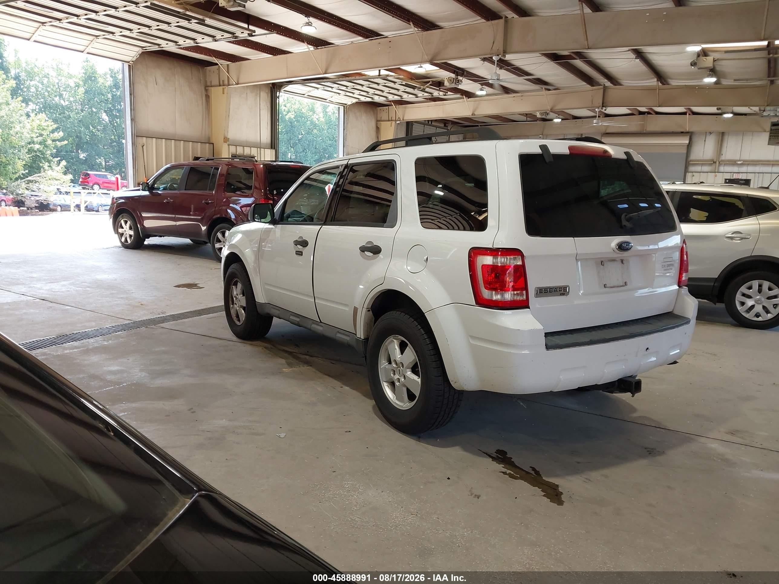 2009 Ford Escape Xlt White vin: 1FMCU037X9KA42781
