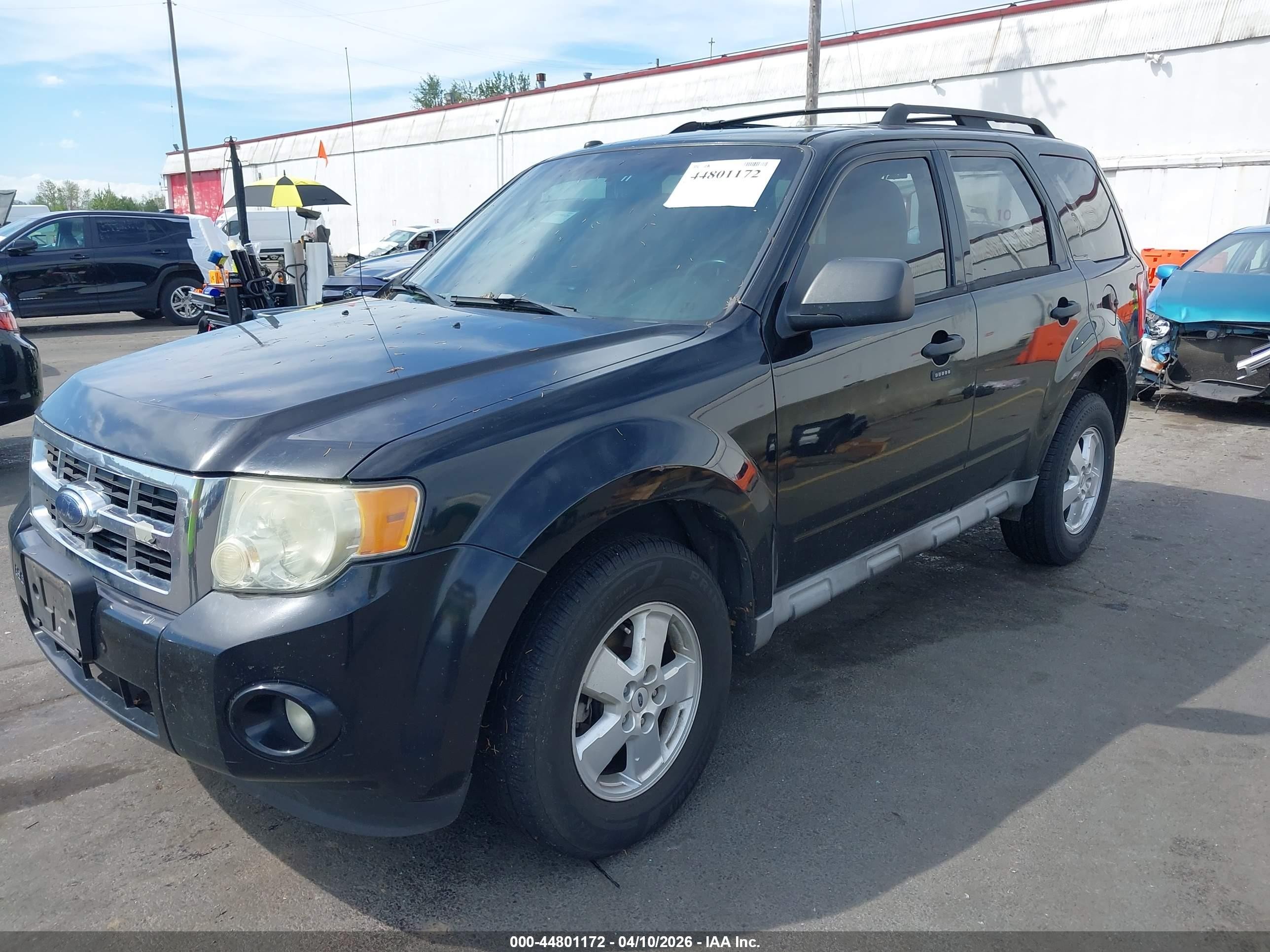 2009 Ford Escape Xlt Black vin: 1FMCU037X9KB28365