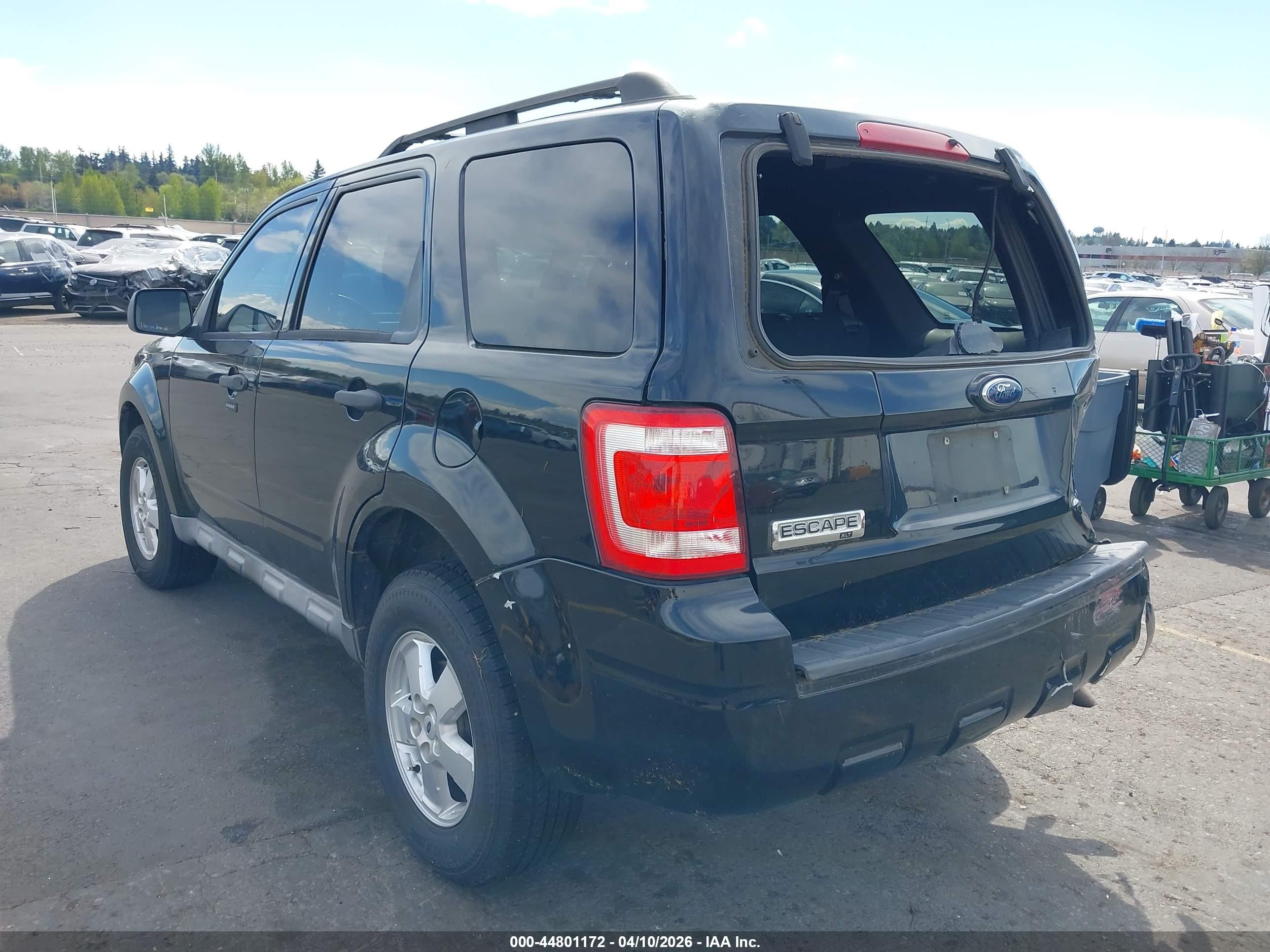 2009 Ford Escape Xlt Black vin: 1FMCU037X9KB28365