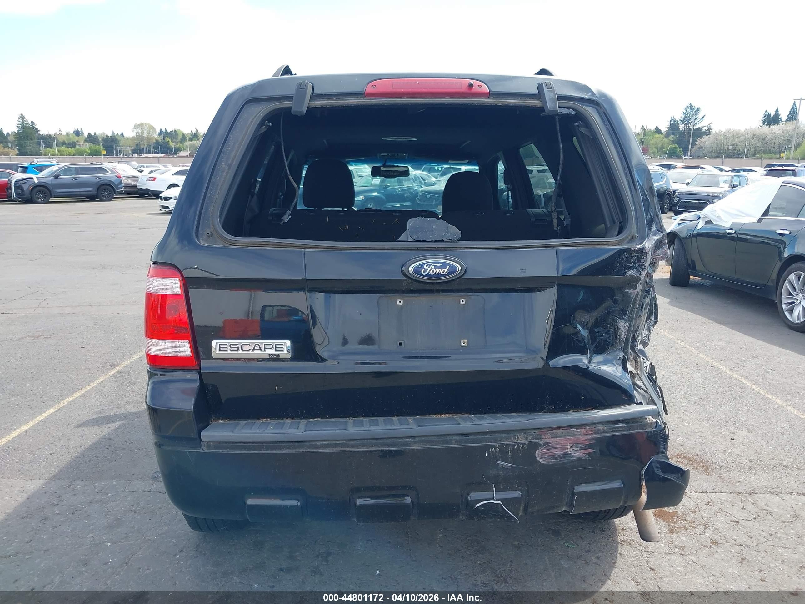 2009 Ford Escape Xlt Black vin: 1FMCU037X9KB28365