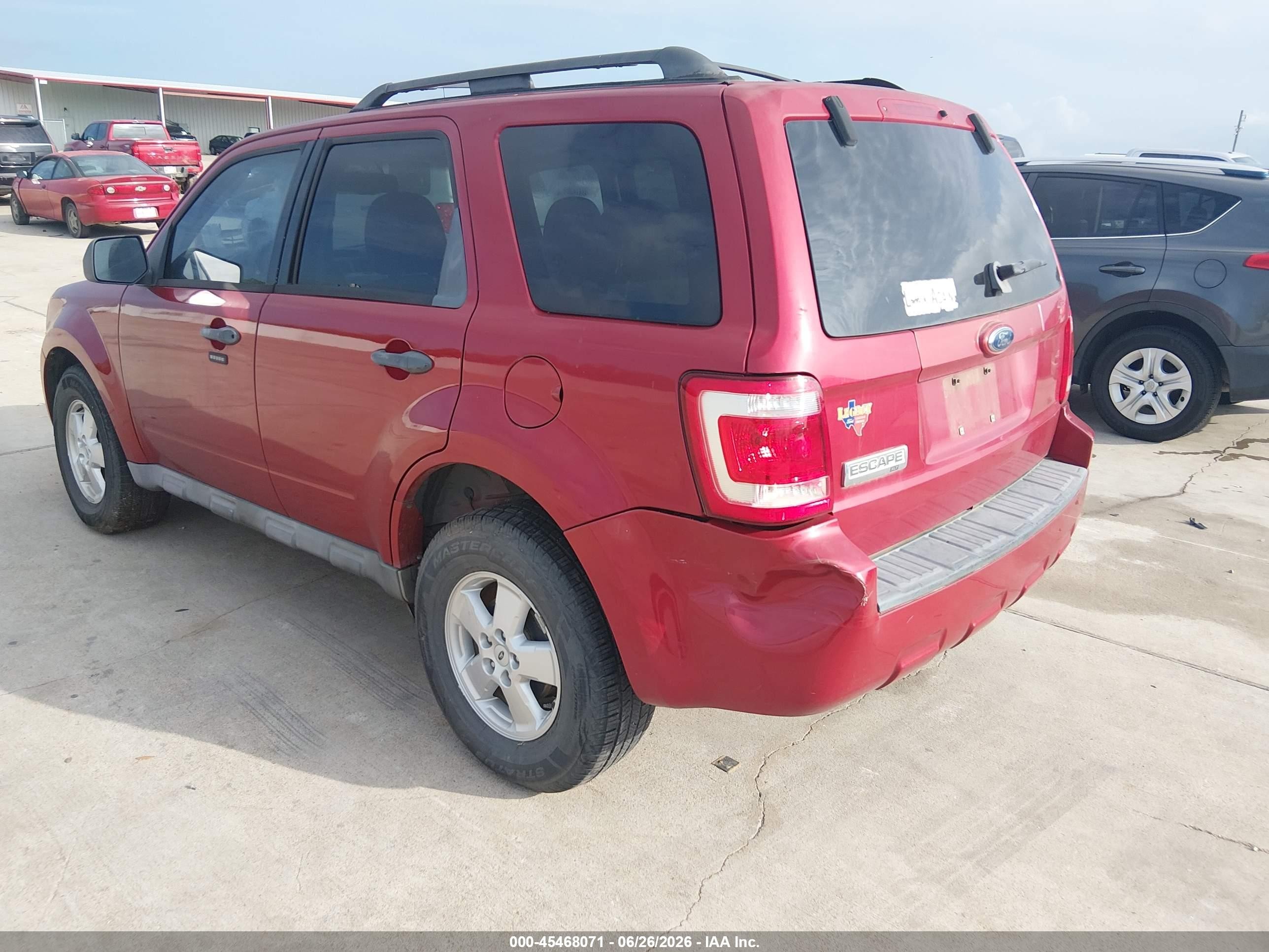 2009 Ford Escape Xlt Red vin: 1FMCU03G09KC97293