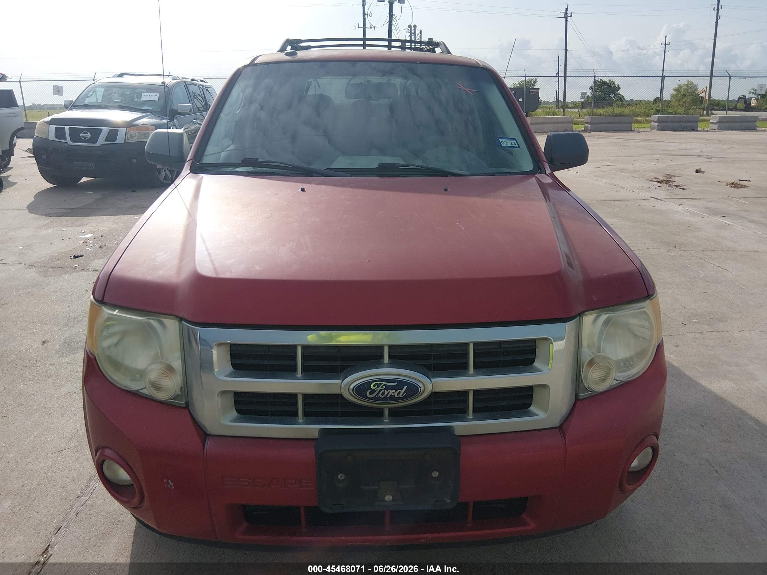 2009 Ford Escape Xlt Red vin: 1FMCU03G09KC97293