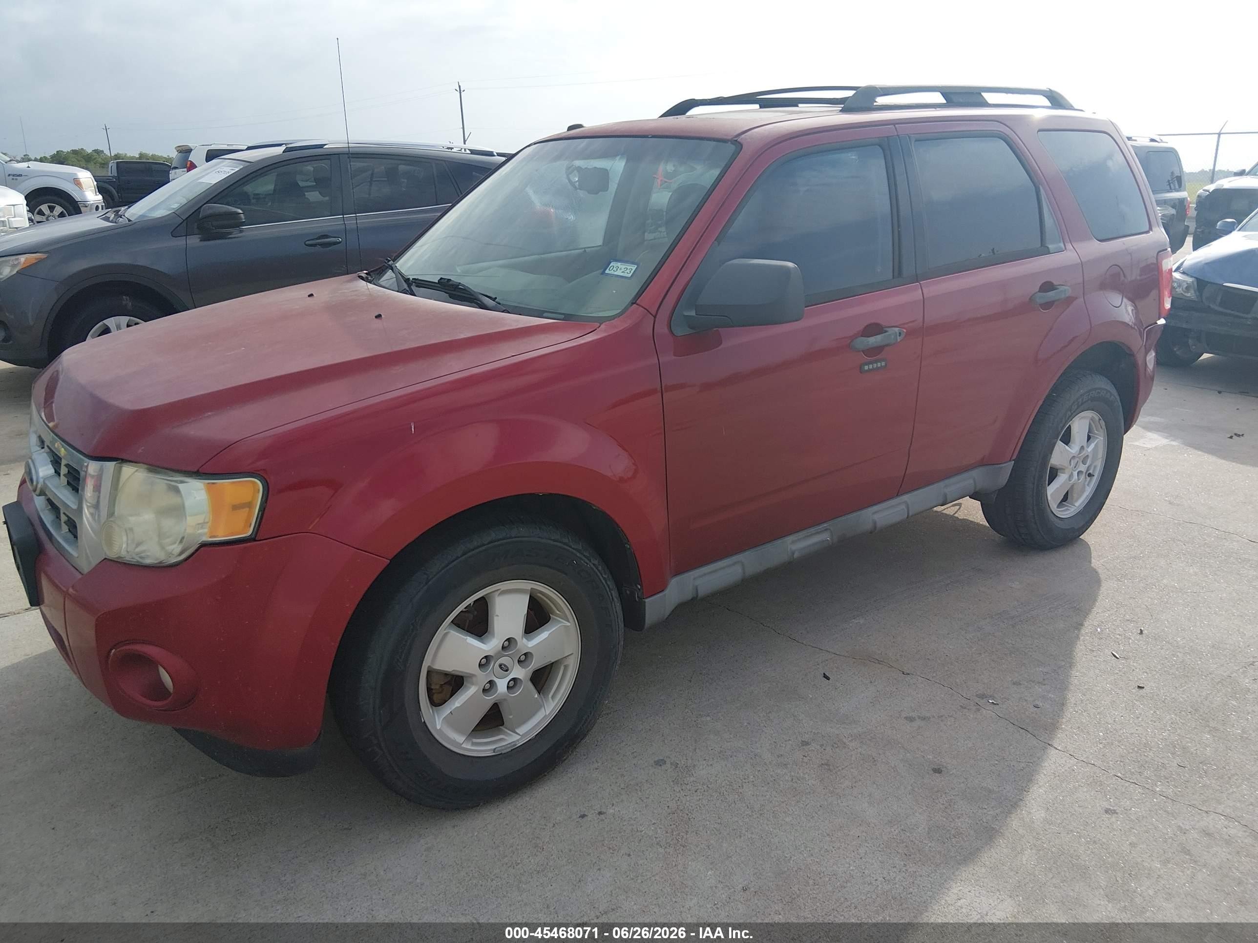 2009 Ford Escape Xlt Red vin: 1FMCU03G09KC97293
