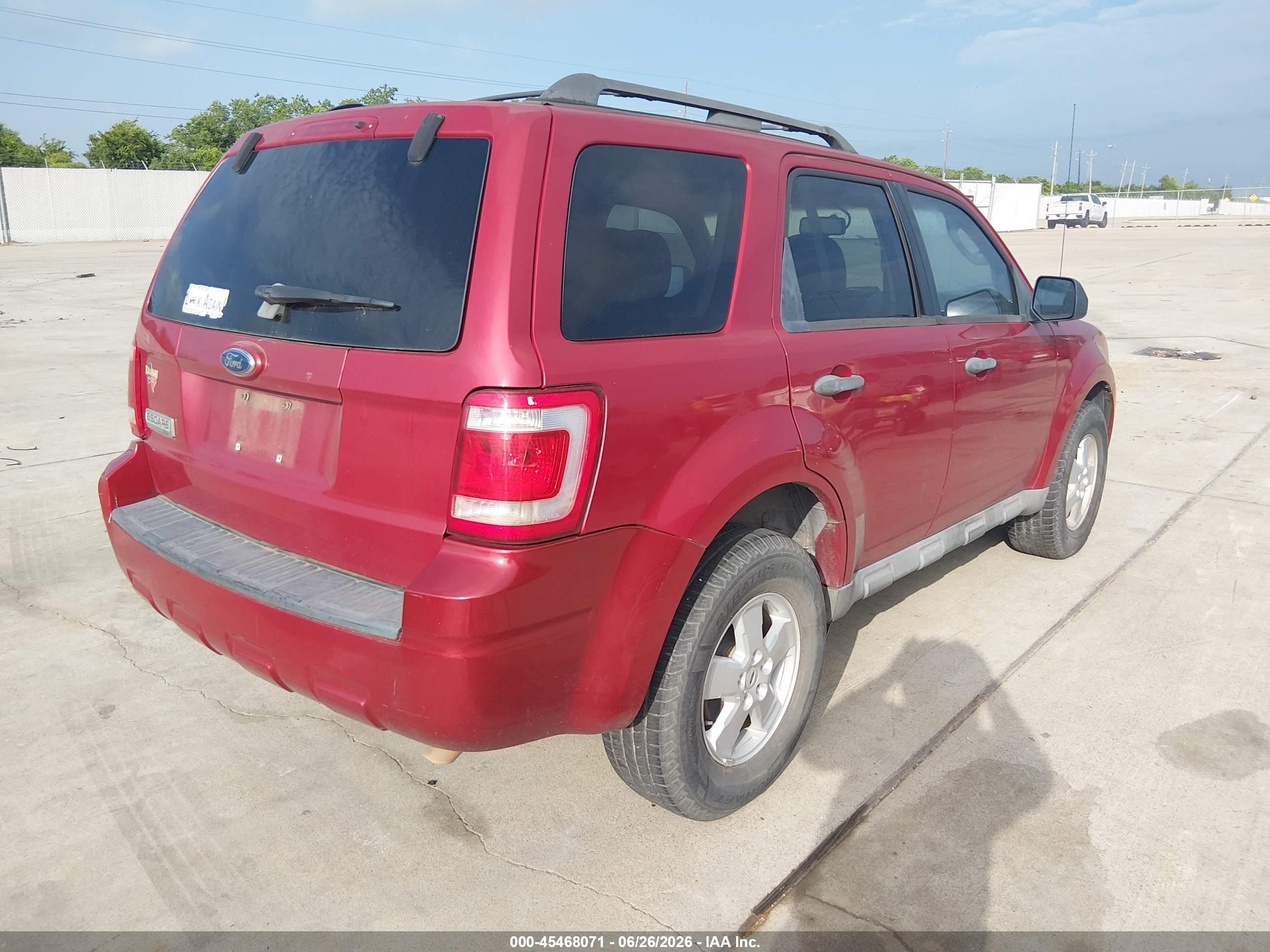 2009 Ford Escape Xlt Red vin: 1FMCU03G09KC97293
