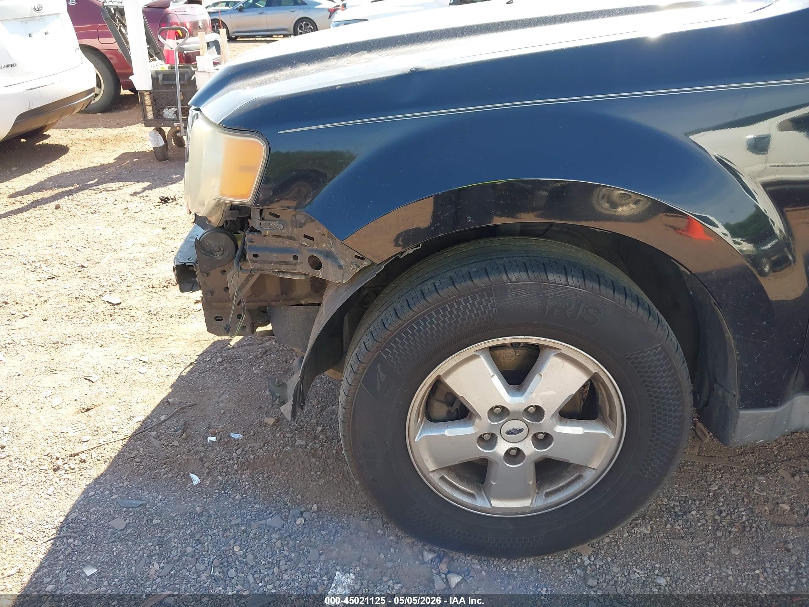 2009 Ford Escape Xlt Black vin: 1FMCU03G19KA50493