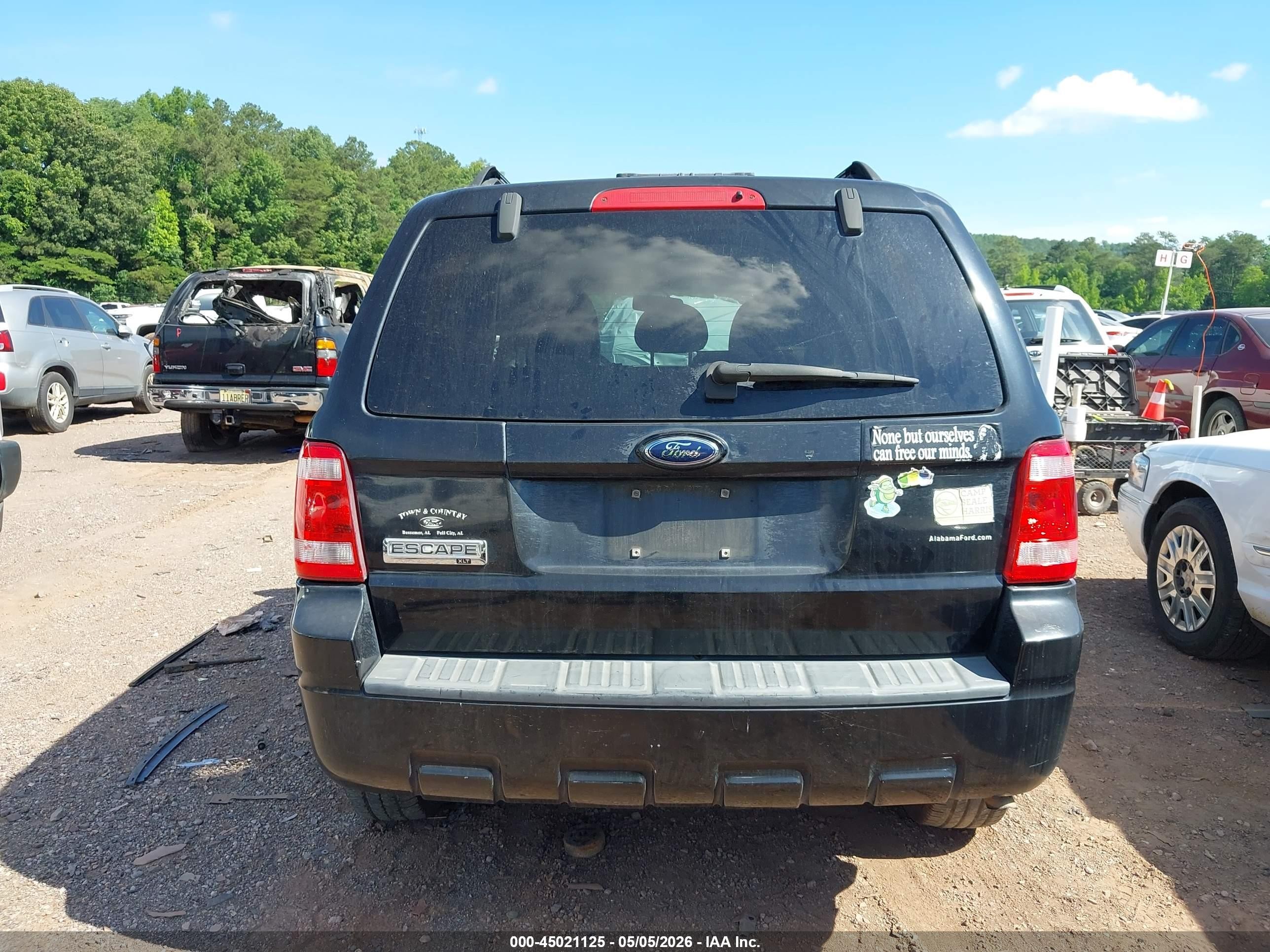 2009 Ford Escape Xlt Black vin: 1FMCU03G19KA50493
