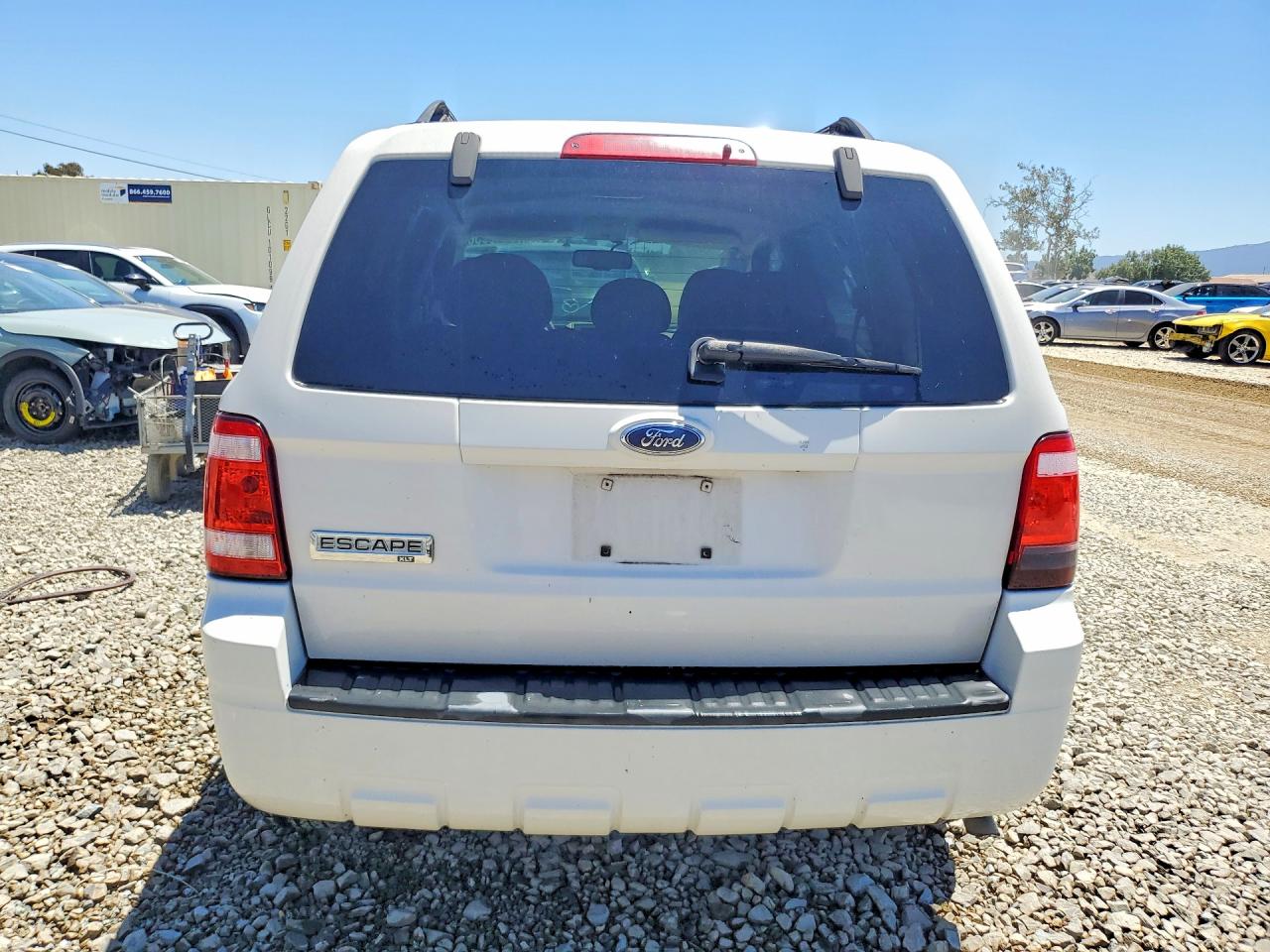 2009 Ford Escape Xlt White vin: 1FMCU03G19KA94980