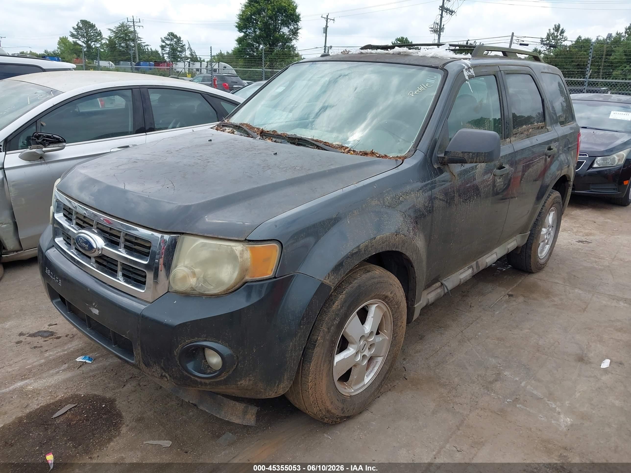 2009 Ford Escape Xlt Gray vin: 1FMCU03G19KB86557