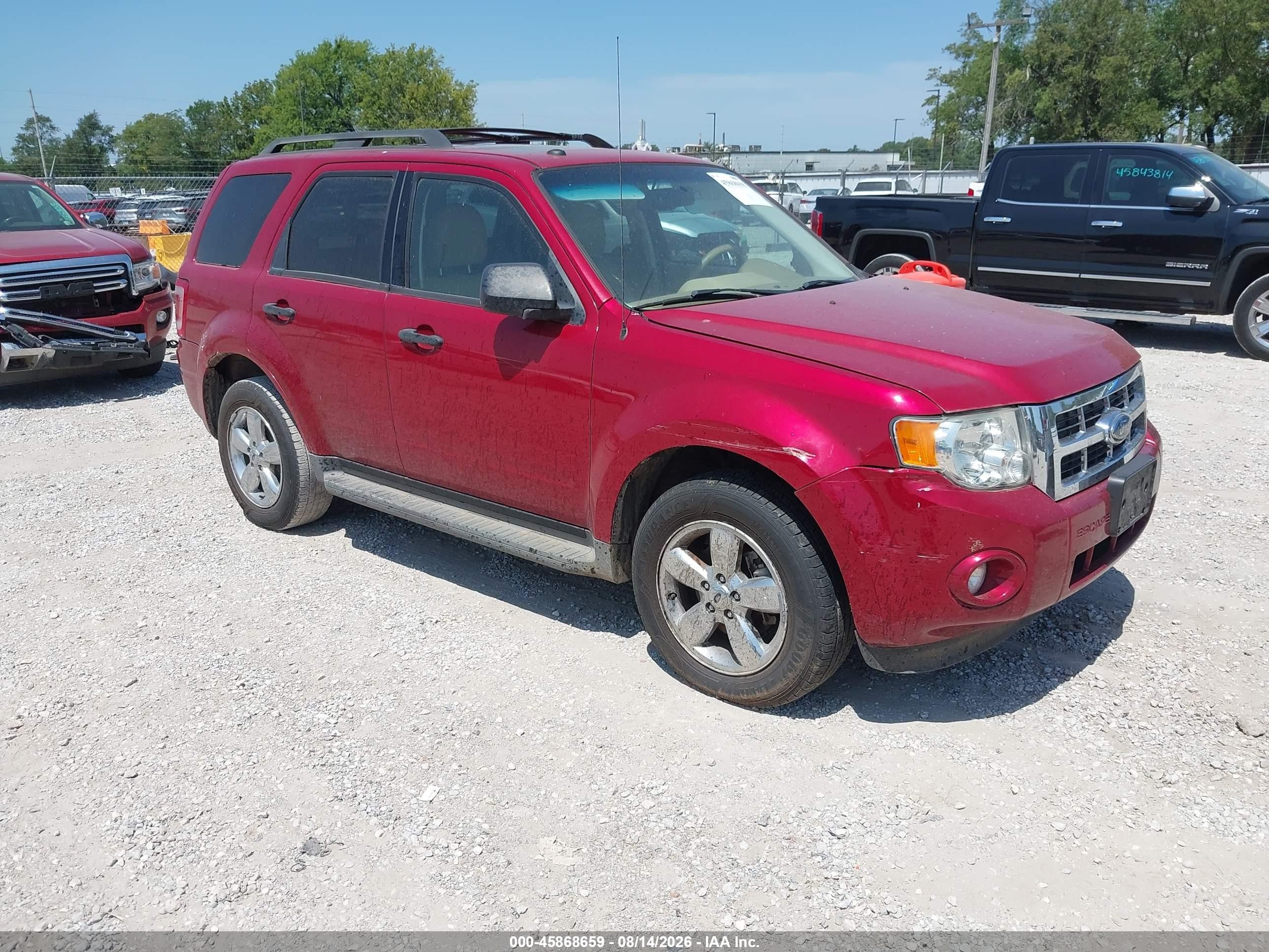 2009 Ford Escape Xlt Red vin: 1FMCU03G19KC34090