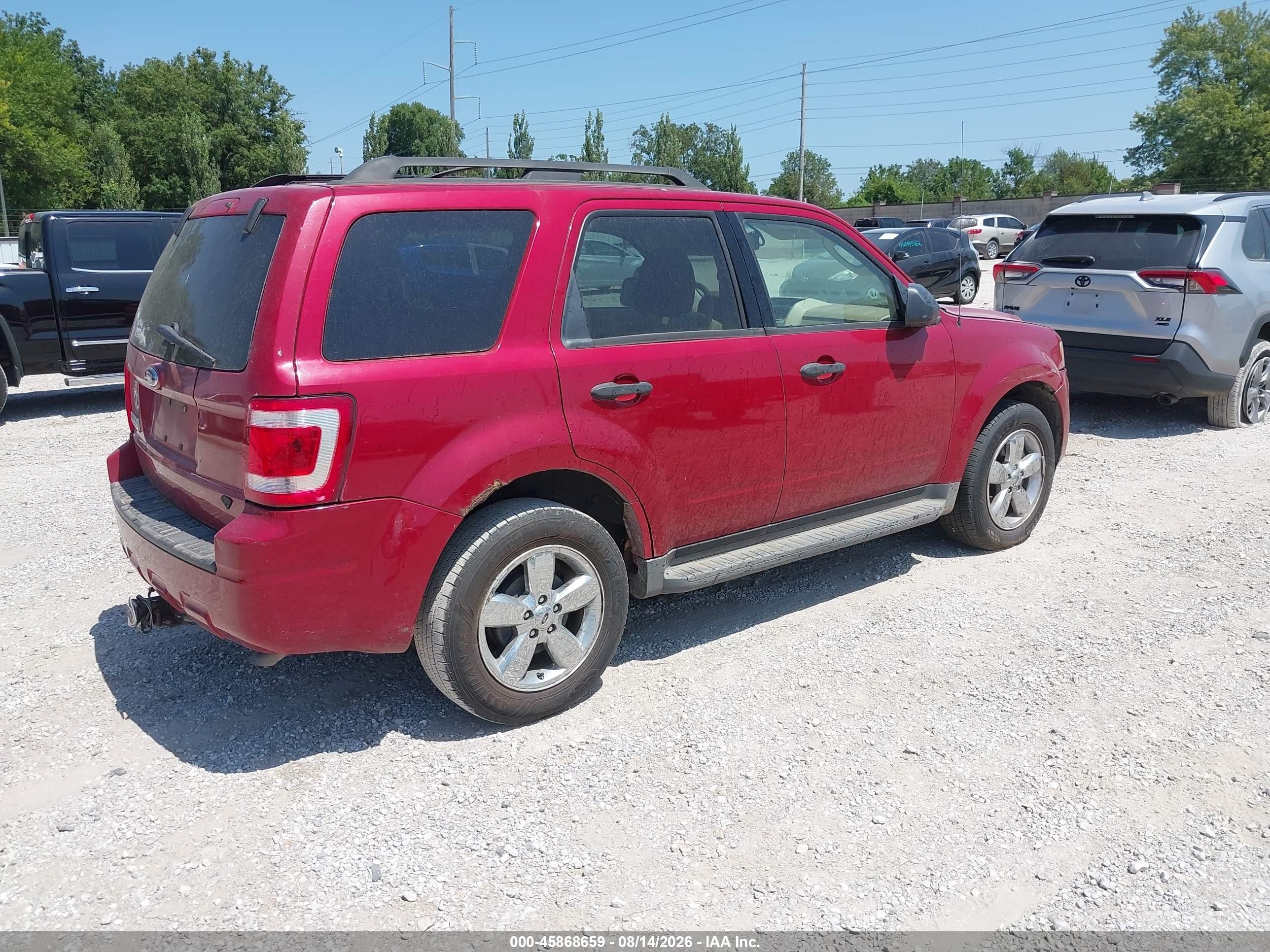 2009 Ford Escape Xlt Red vin: 1FMCU03G19KC34090