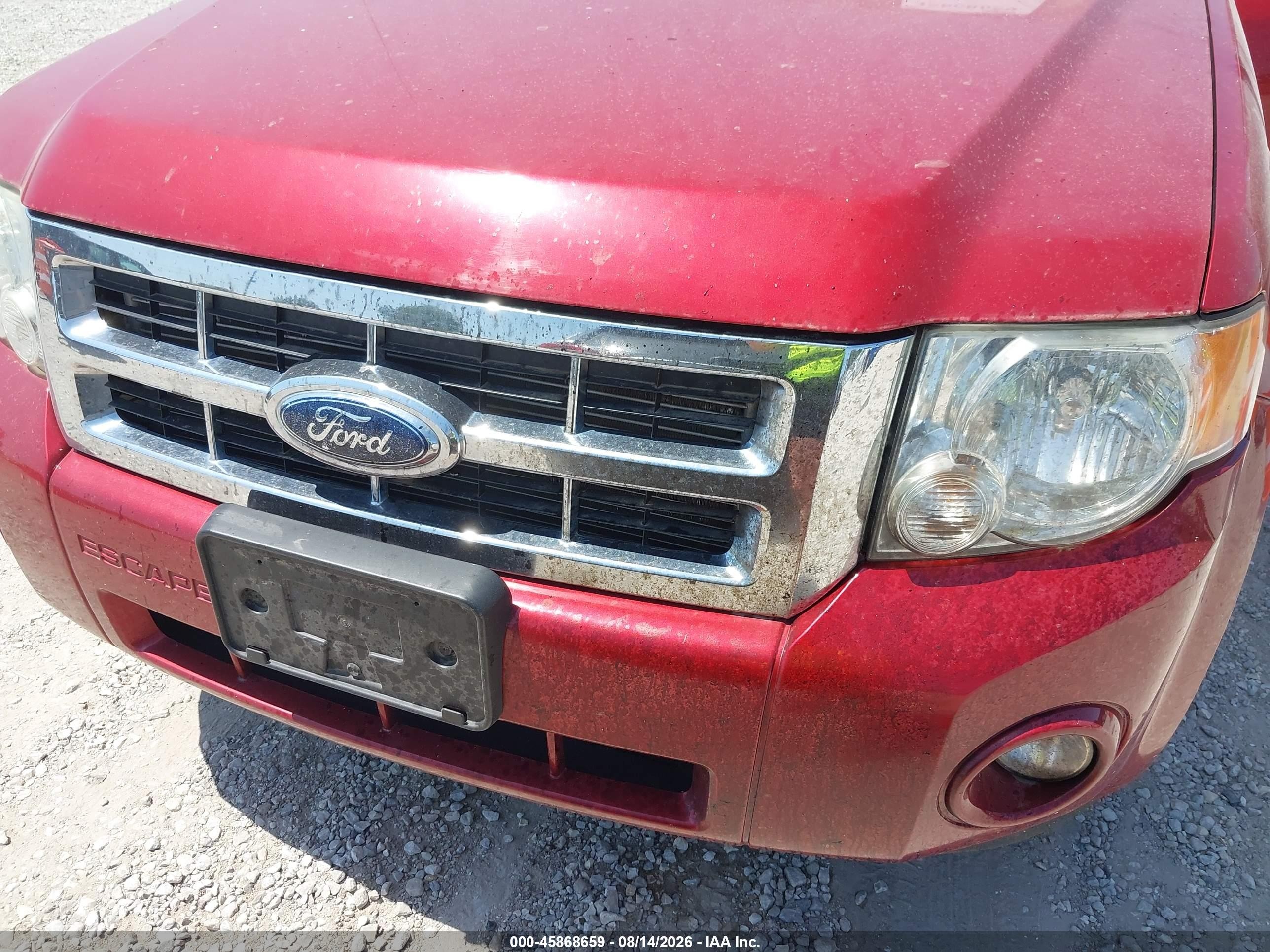 2009 Ford Escape Xlt Red vin: 1FMCU03G19KC34090