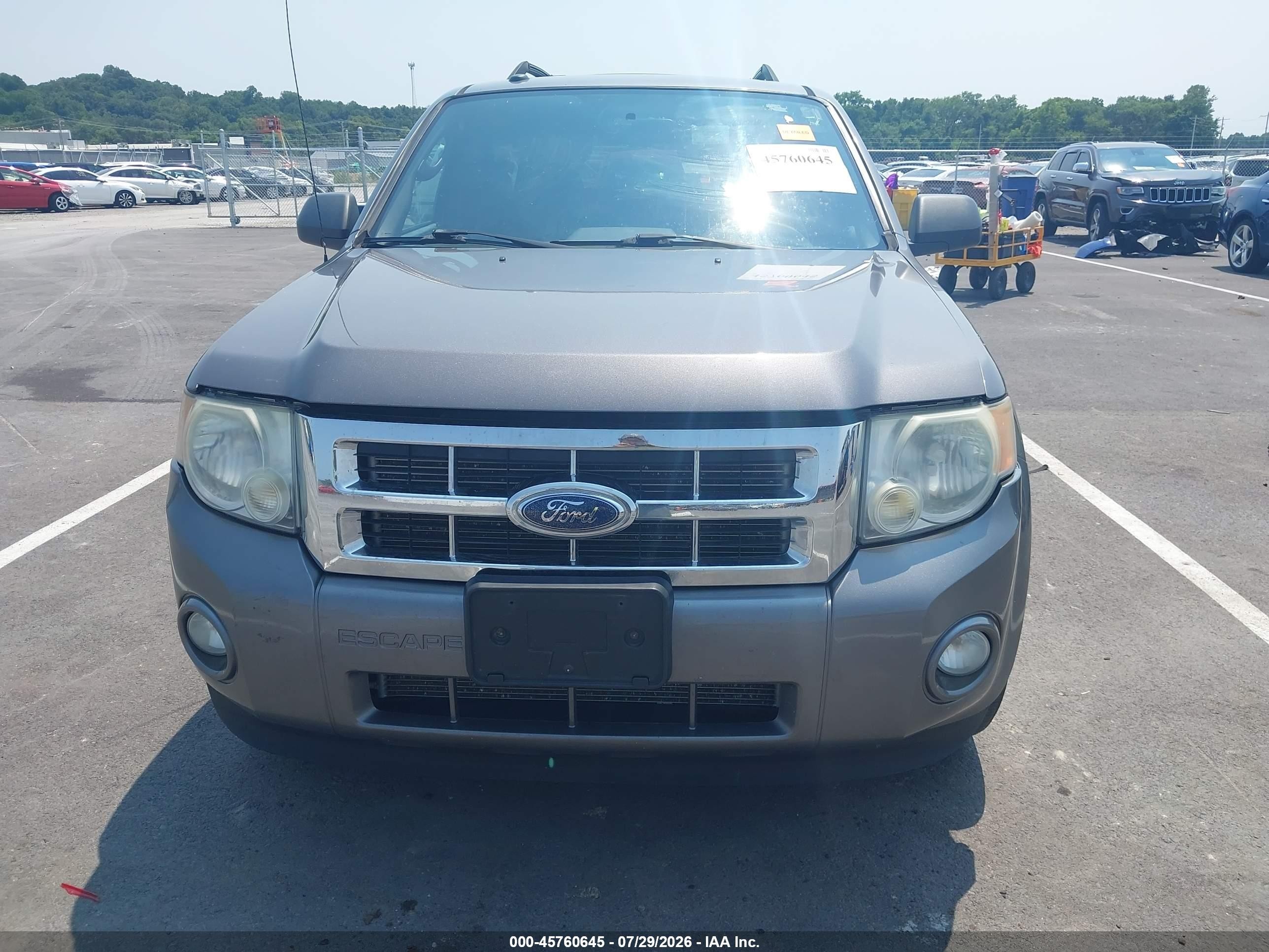 2009 Ford Escape Xlt Gray vin: 1FMCU03G19KD00329