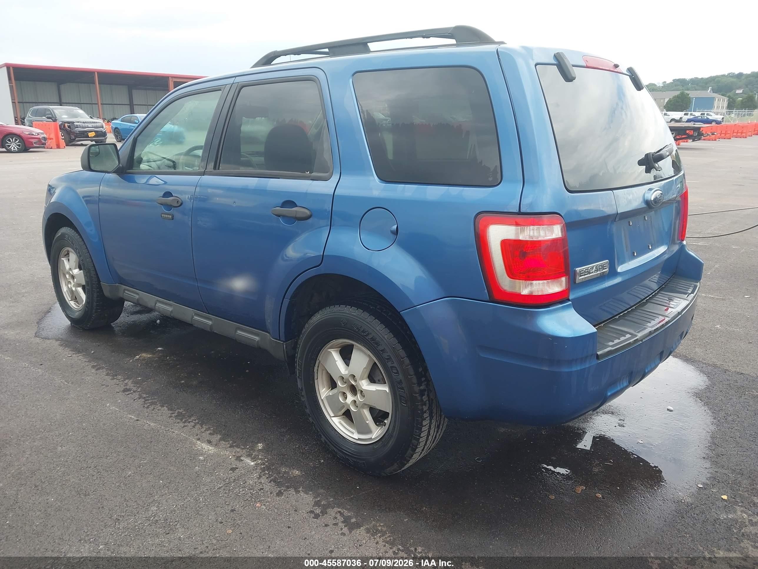2009 Ford Escape Xlt Blue vin: 1FMCU03G29KA51393